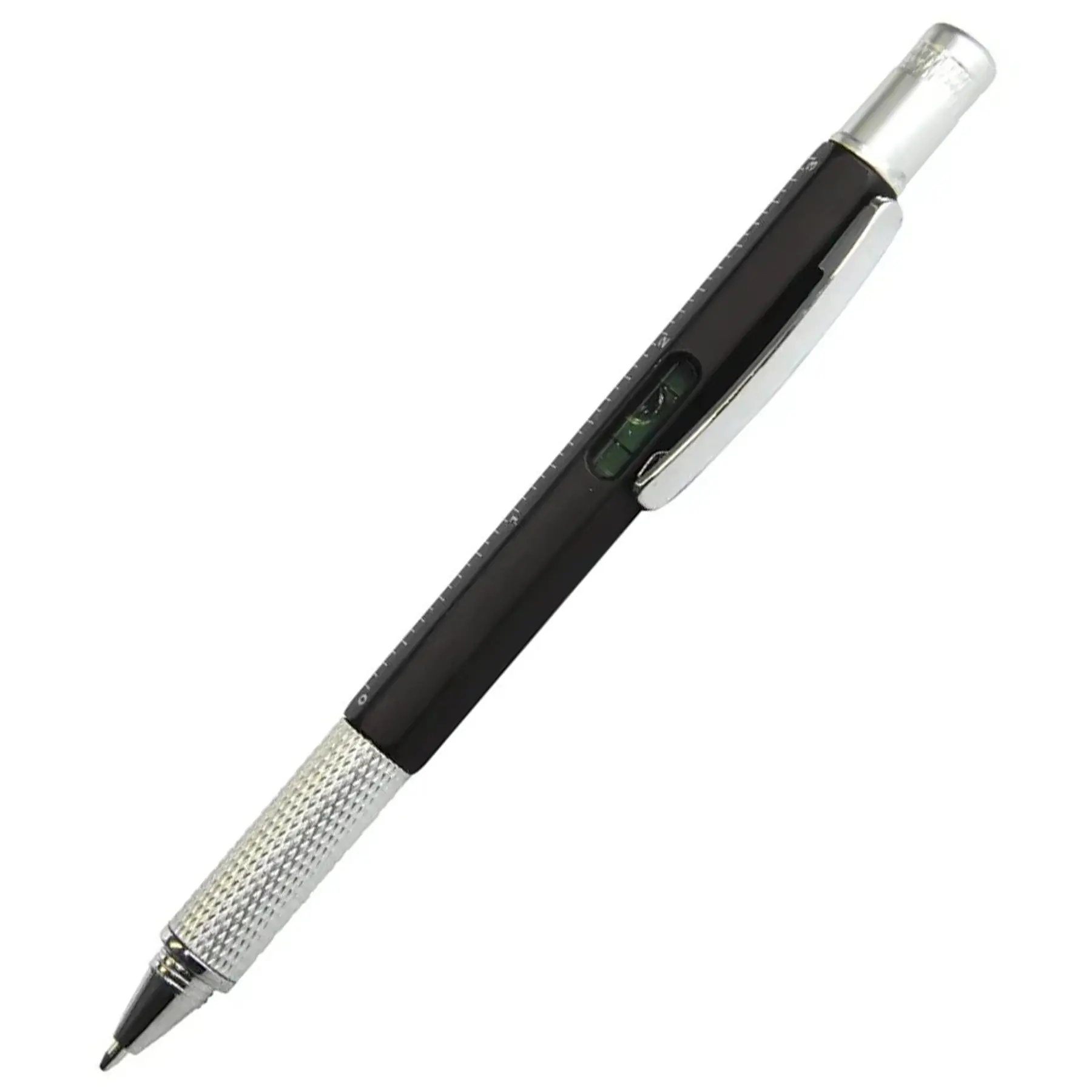 Multifunction Pen Bubble Level Two Rulers Screwdriver