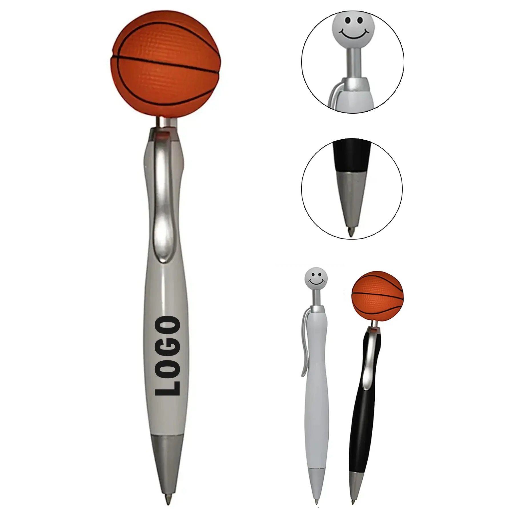 Basketball Stress Ball Click Pen 2