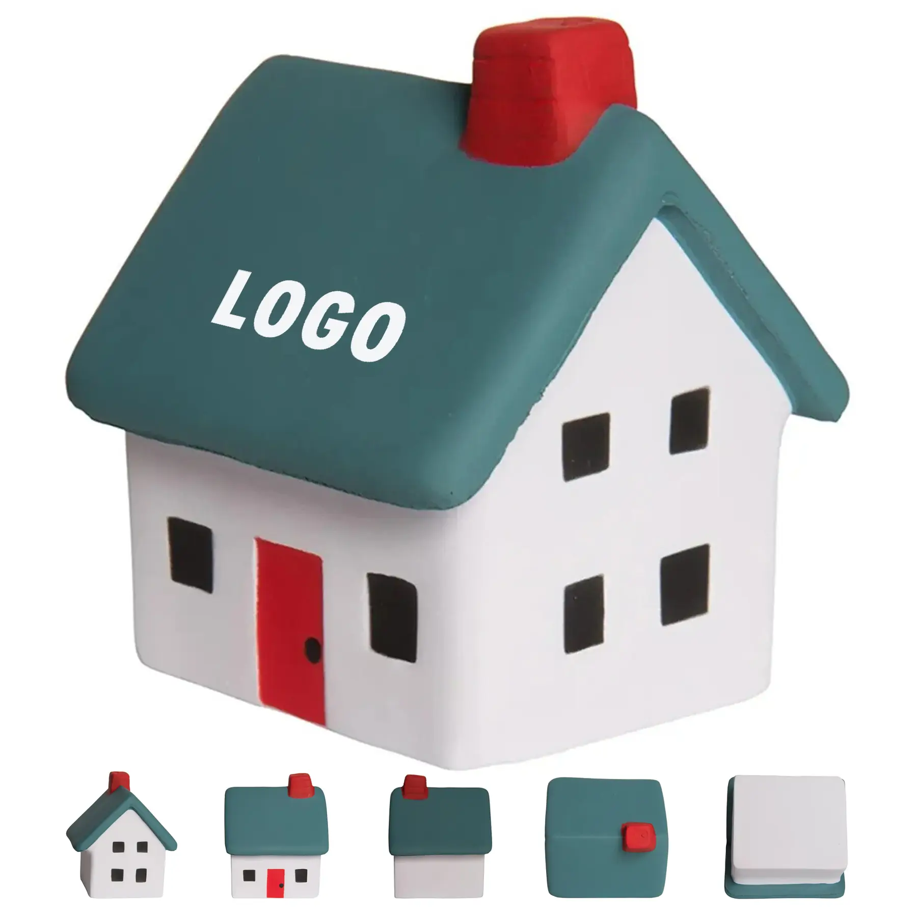 Customizable House Shaped Squeeze Stress Toy 2