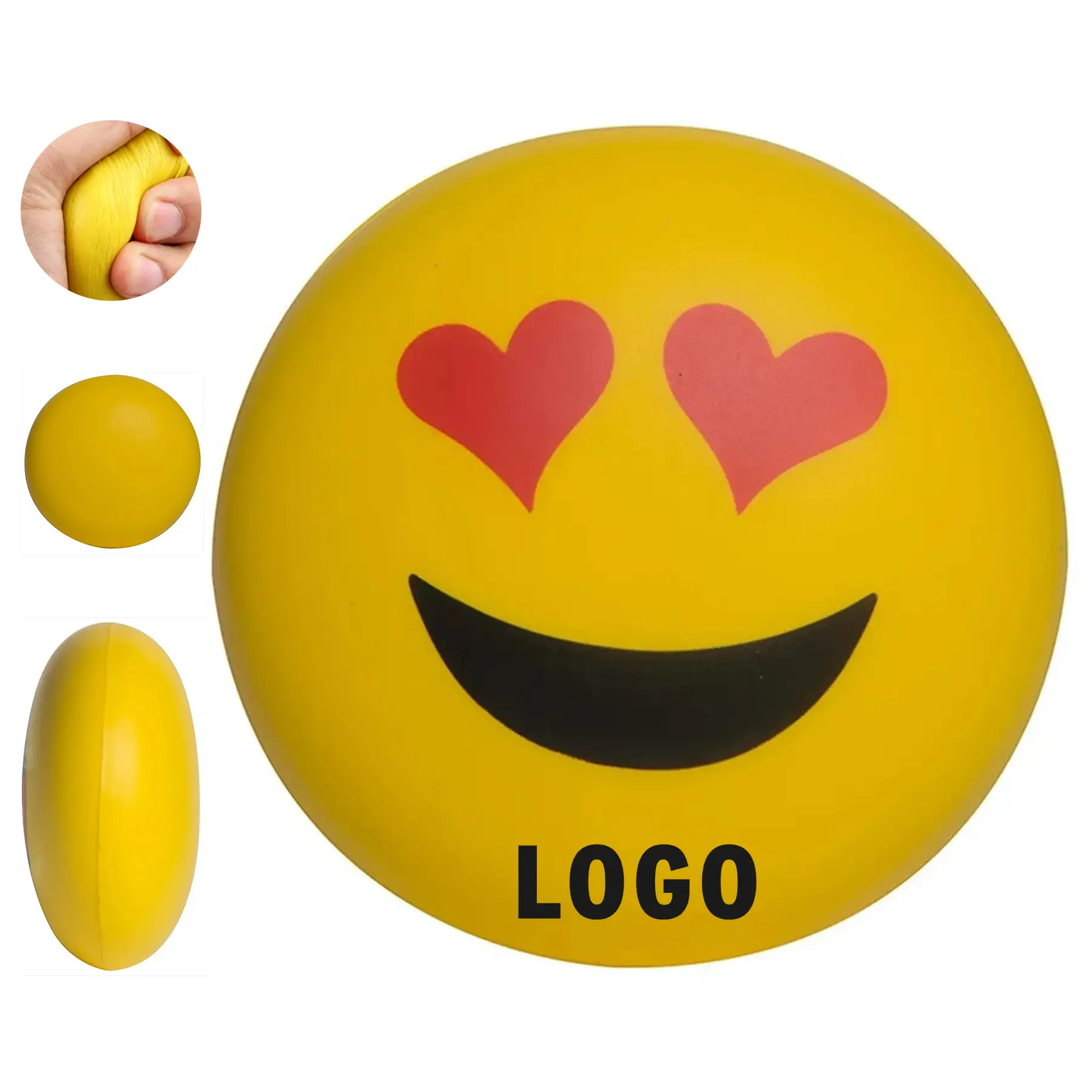 Custom Emoji Stress Ball - ILY Hand Sign Squeeze Toy for Promotions 2