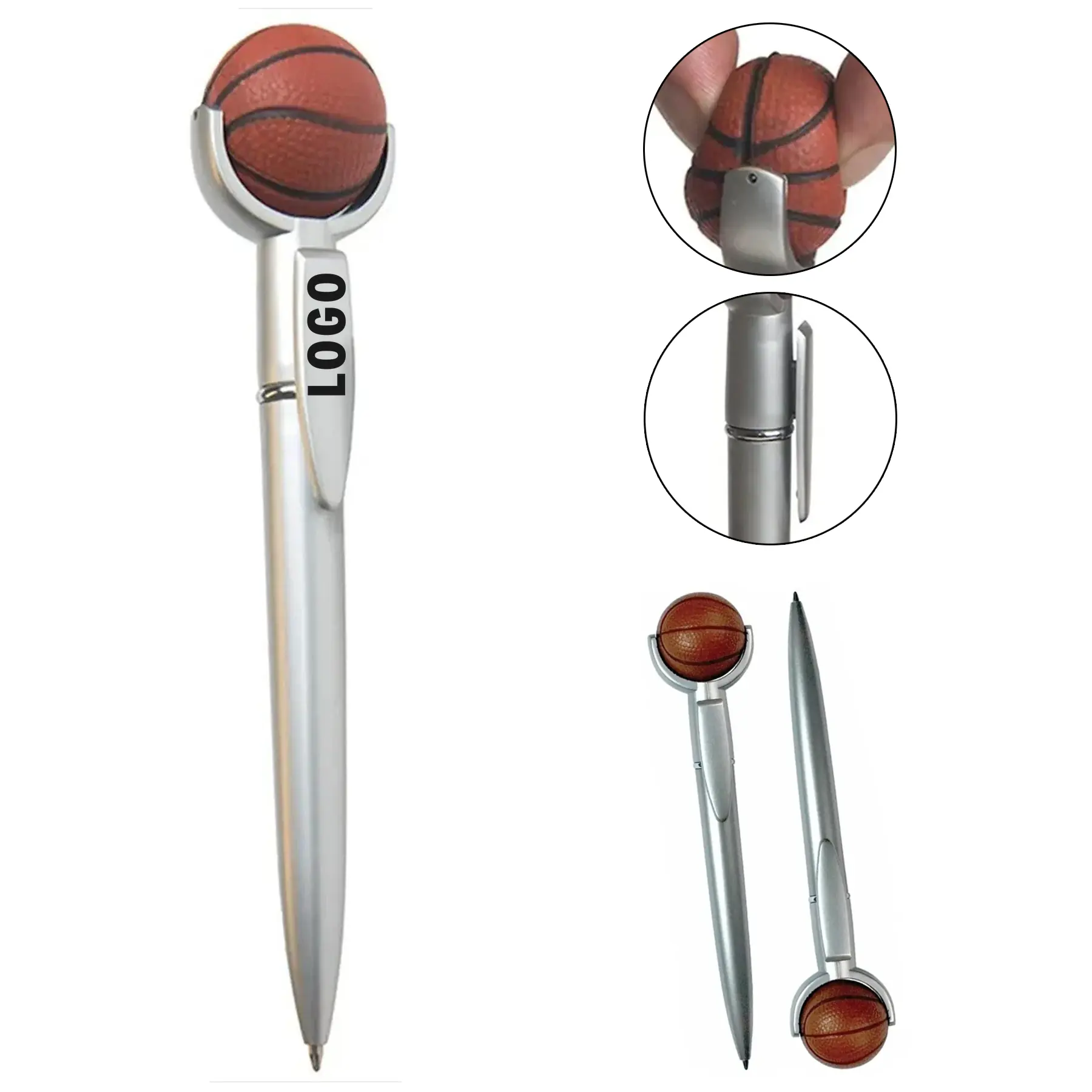 Basketball Stress Relief Squeeze Pen 2