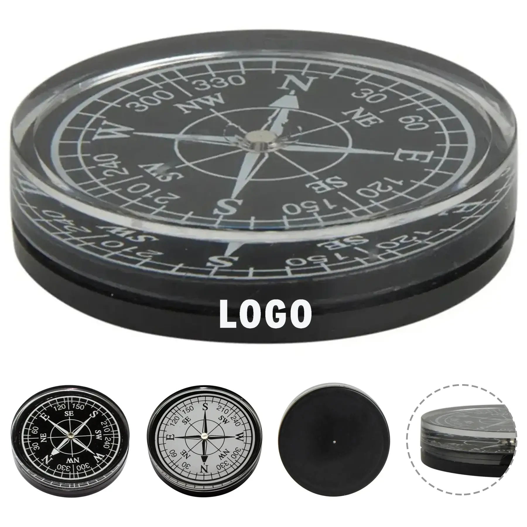 Custom Logo Compass Paperweight 2