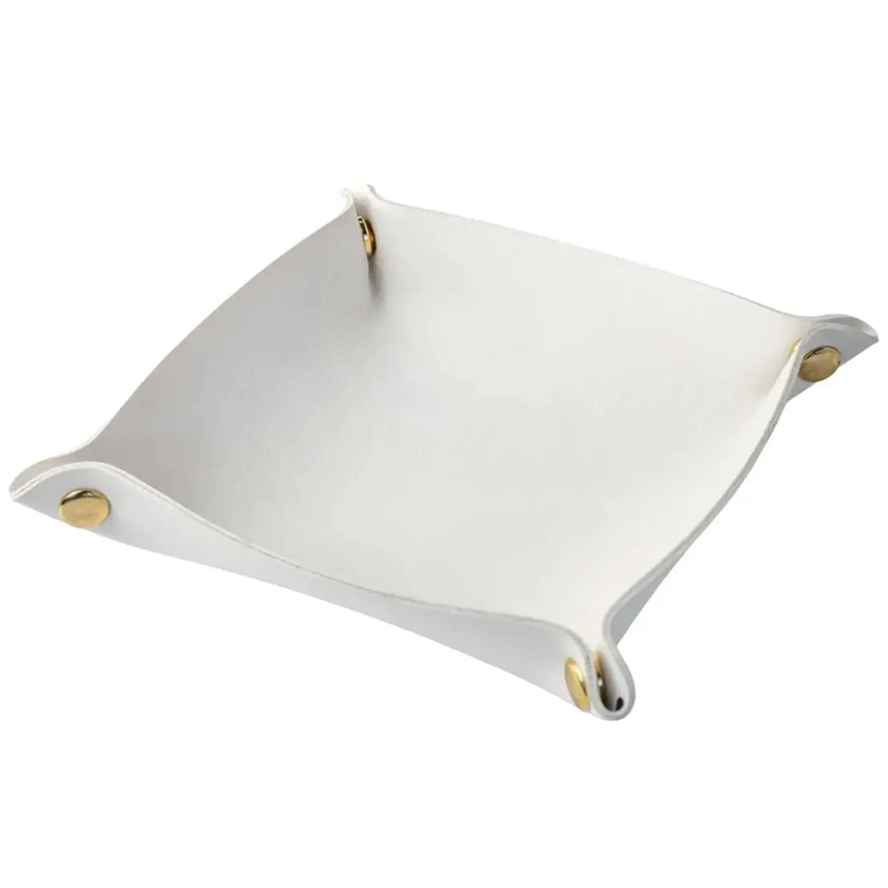 Faux Leather Collapsible Desk Organizer Tray