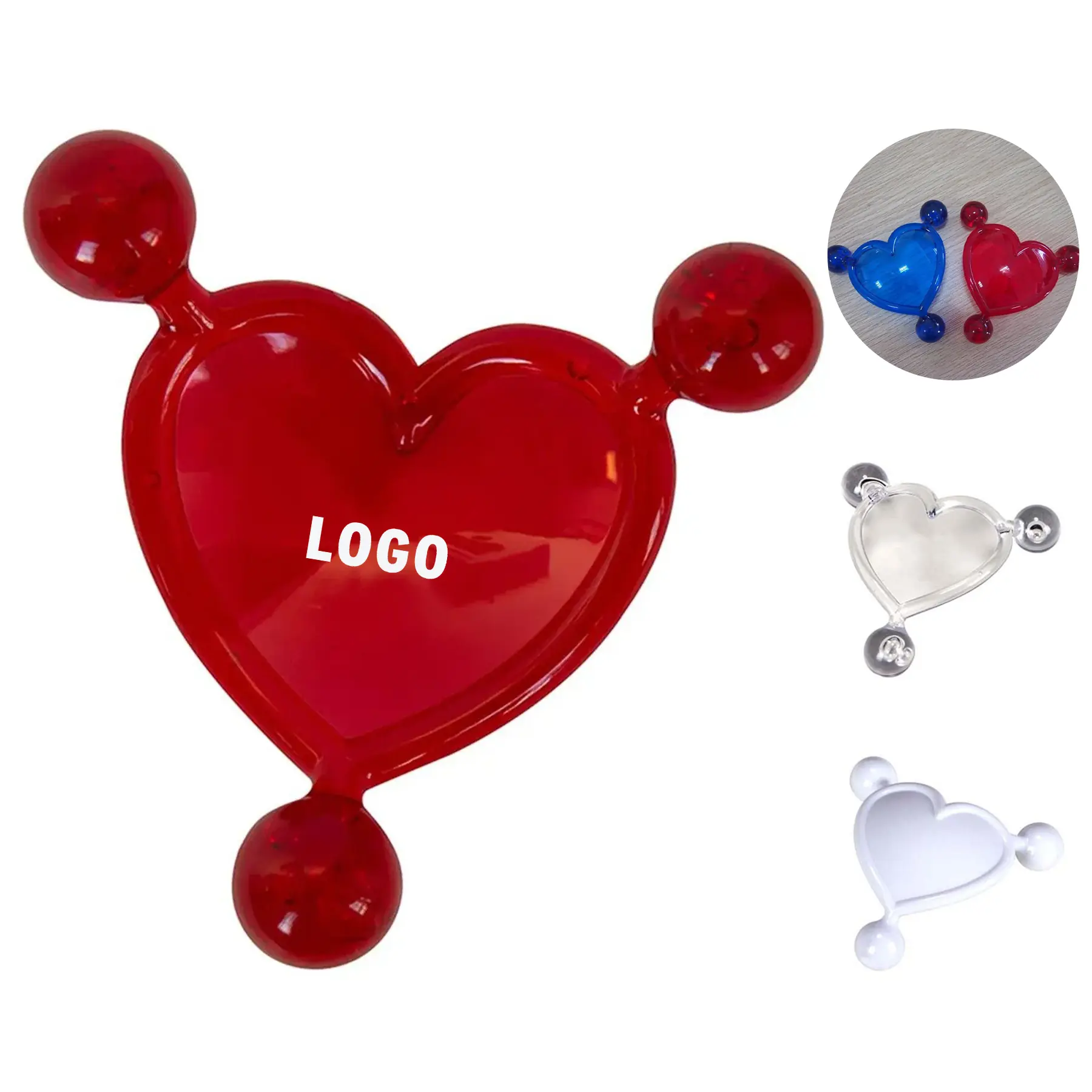 Custom Heart Shaped Stress Relief Roller 2