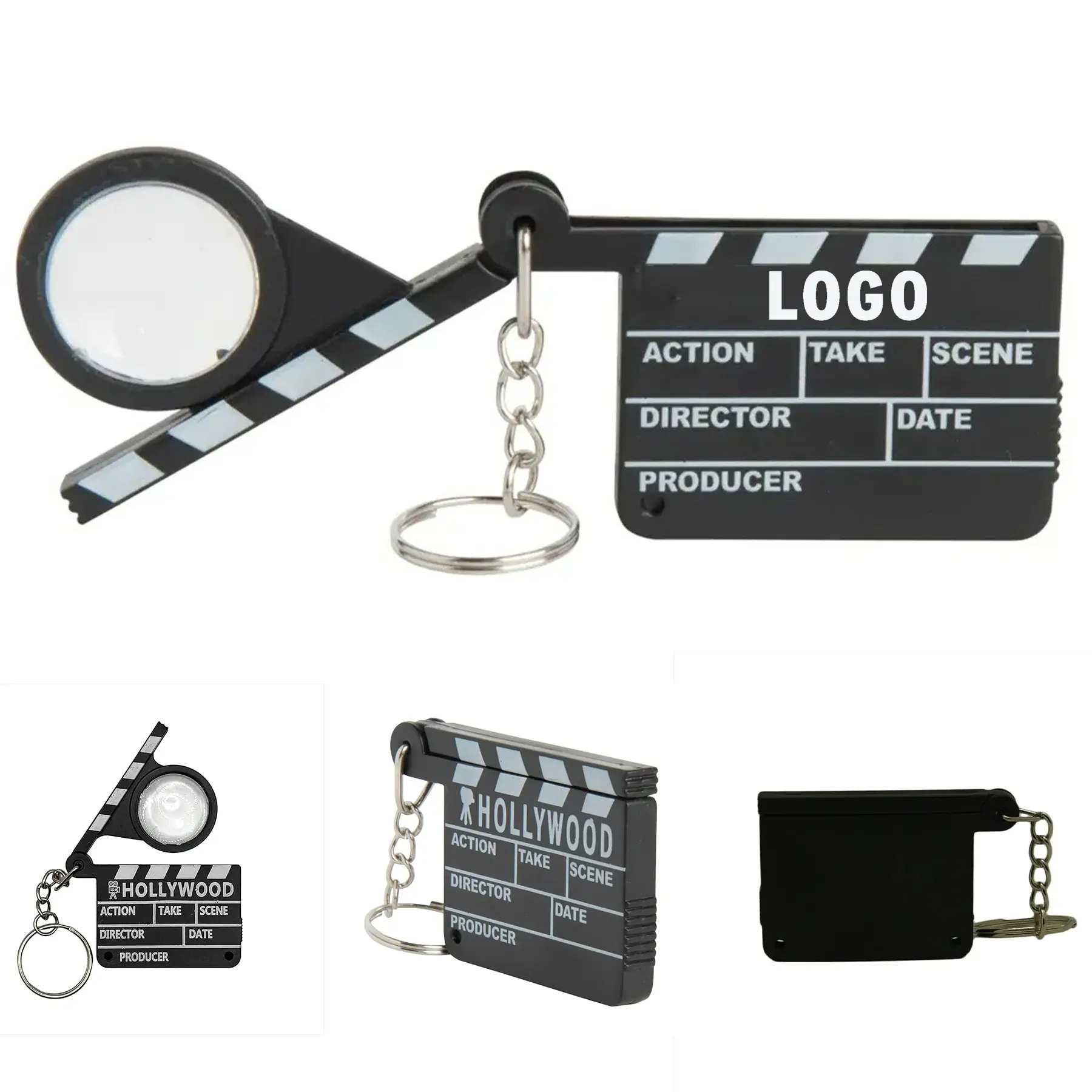 Mini Movie Clapper Board Keychain Promotional Gift 2