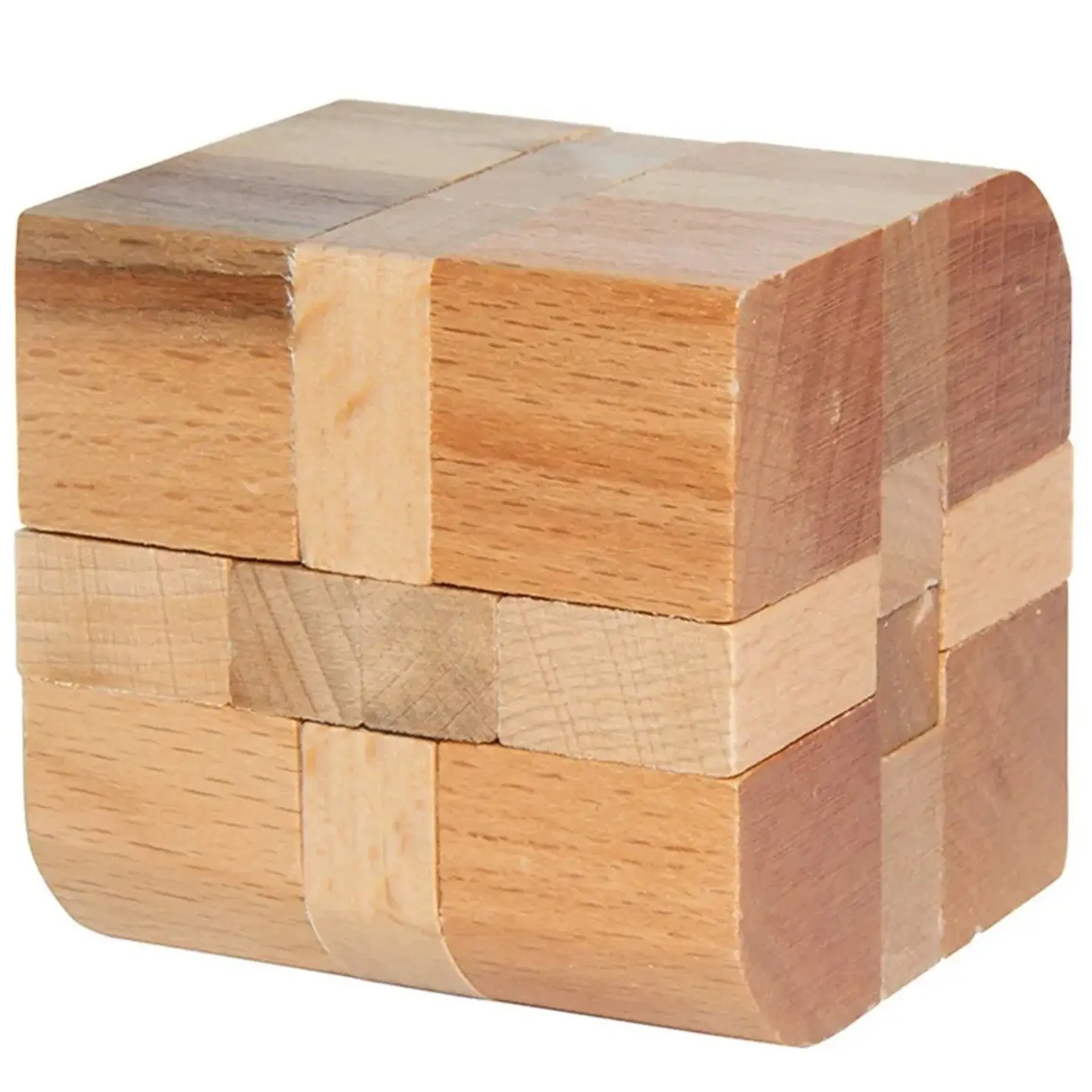 Custom Logo Wooden Rhombus Puzzle Brain Teaser Promotional Gift
