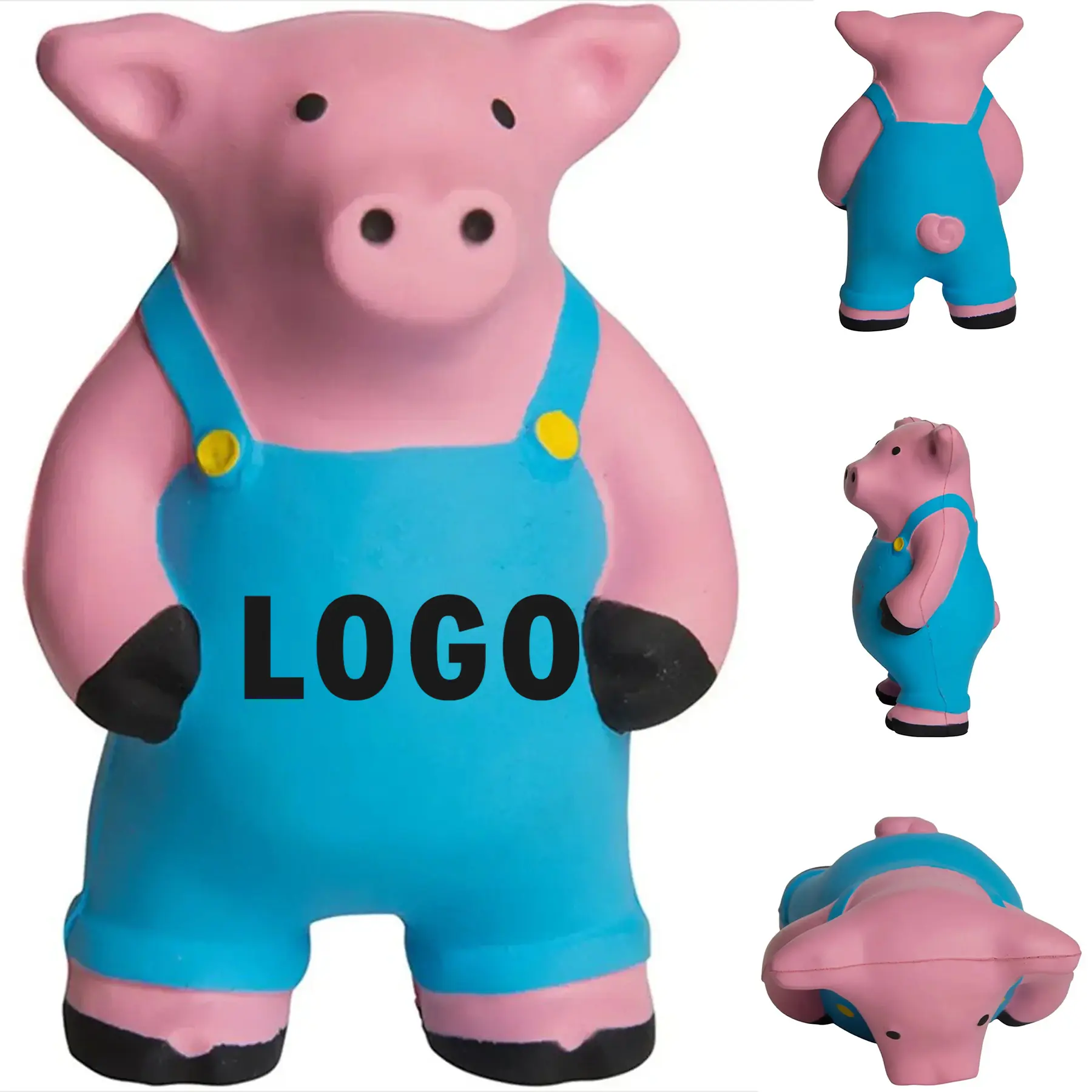Pig Farmer Stress Relief Toy Custom Imprint Giveaway 2
