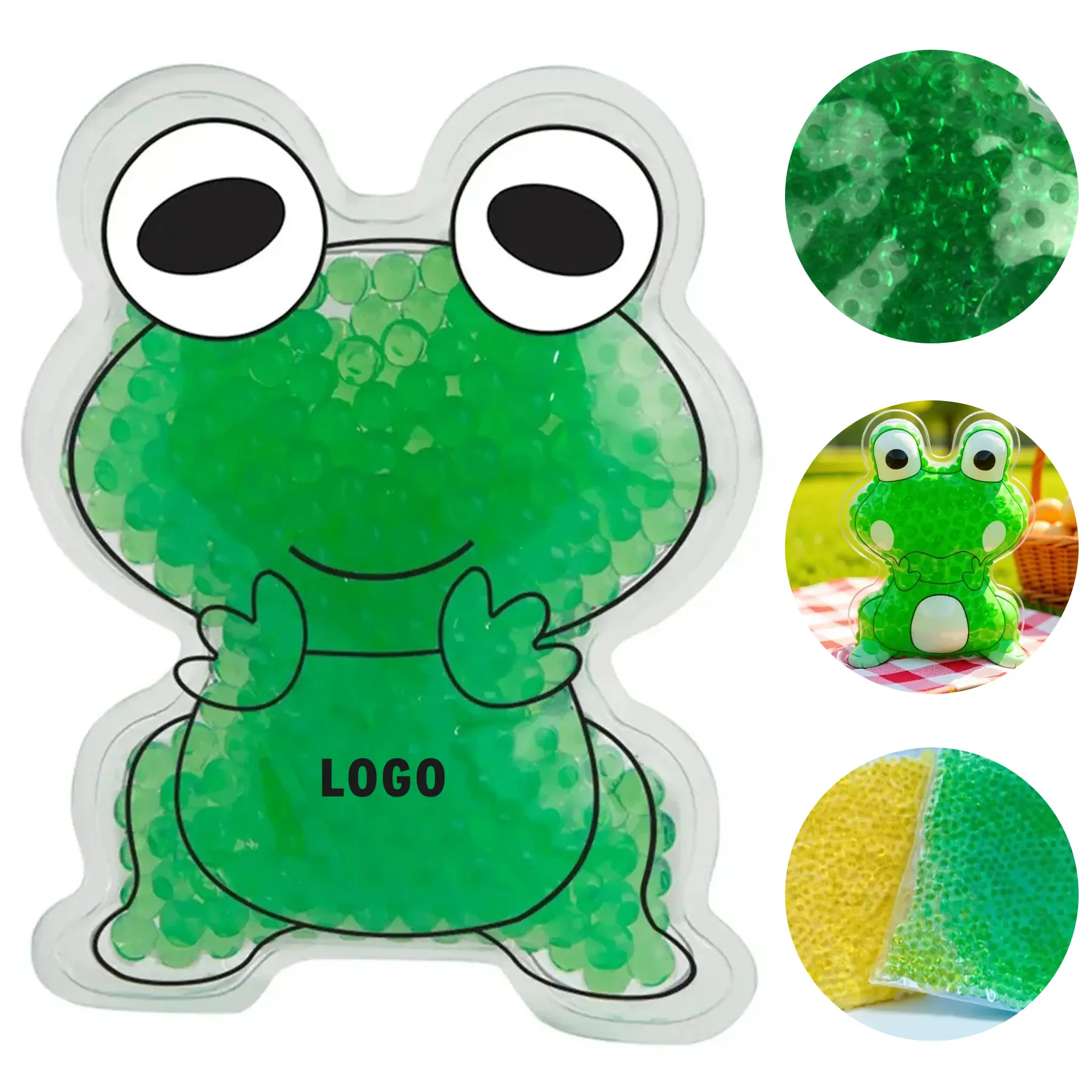 Frog Shaped Gel Bead Hot Cold Reusable Pack 2