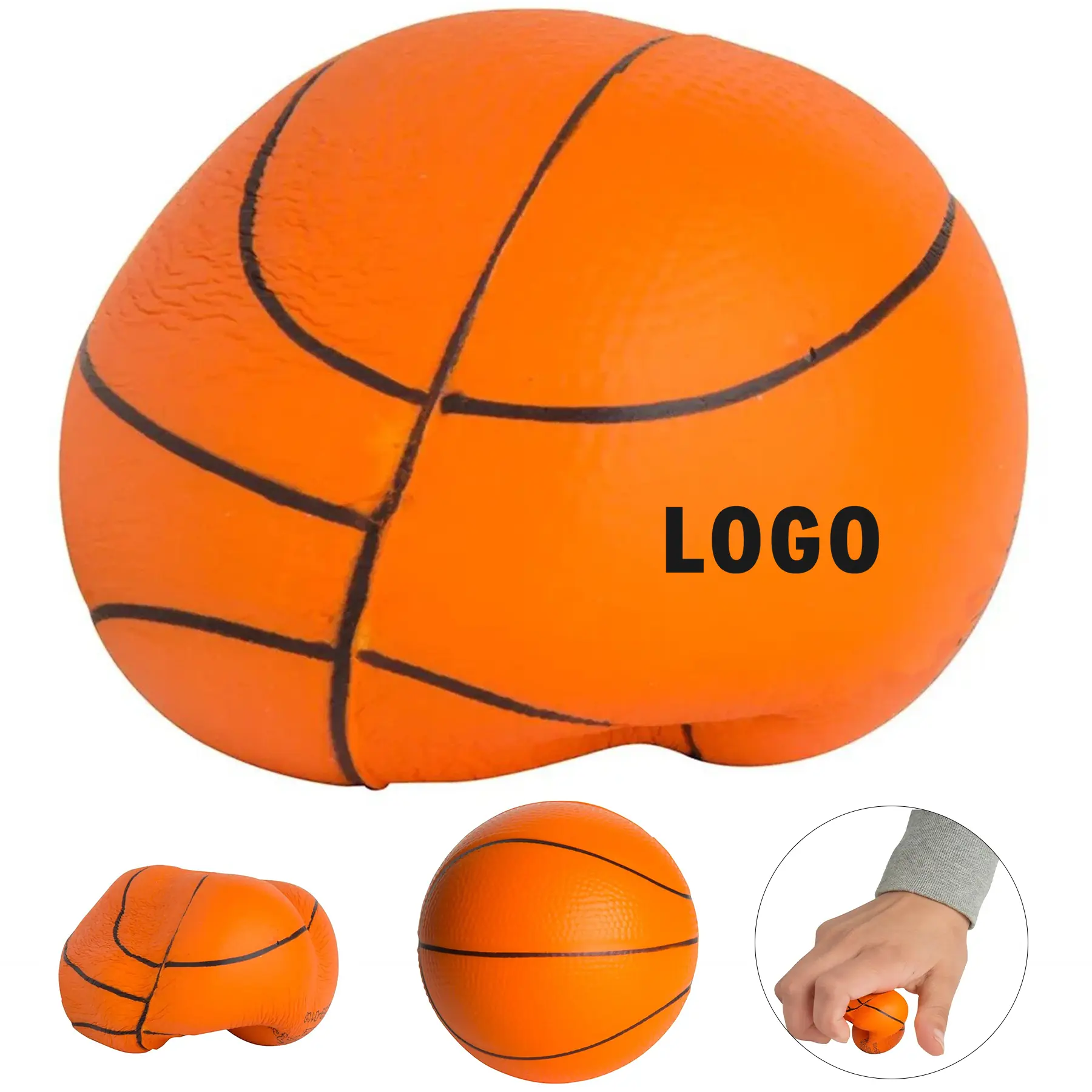 Basketball Slow Rebound Foam Stress Squeeze Ball 2