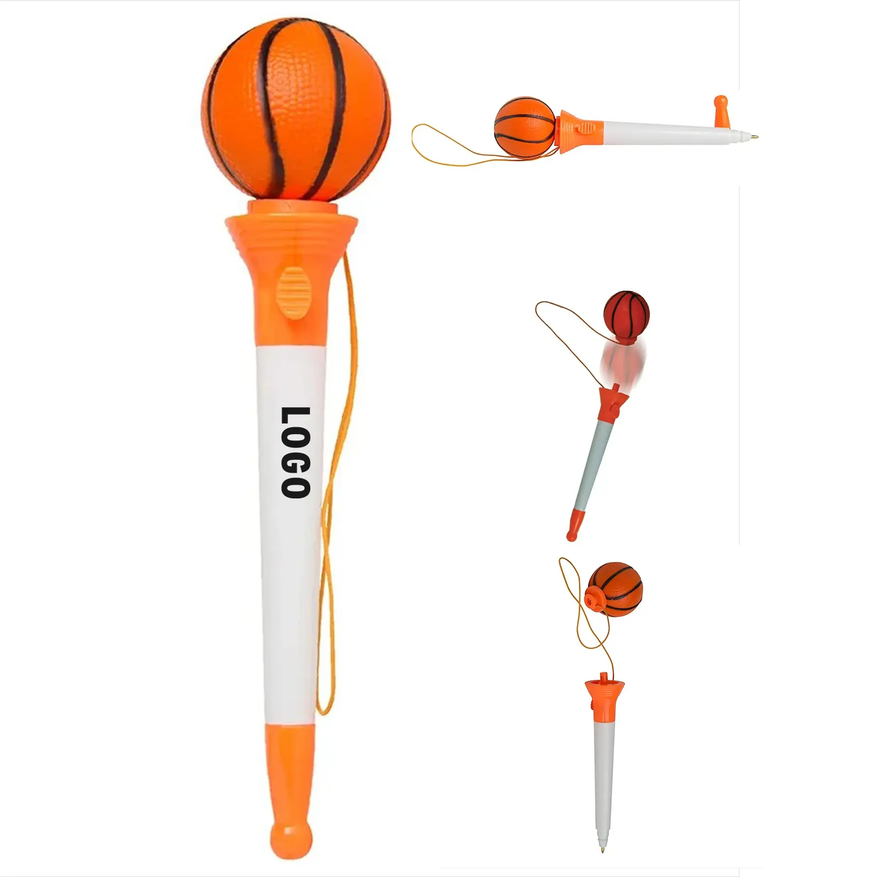 Custom Basketball Pop Top Pen for Promotional Events 2