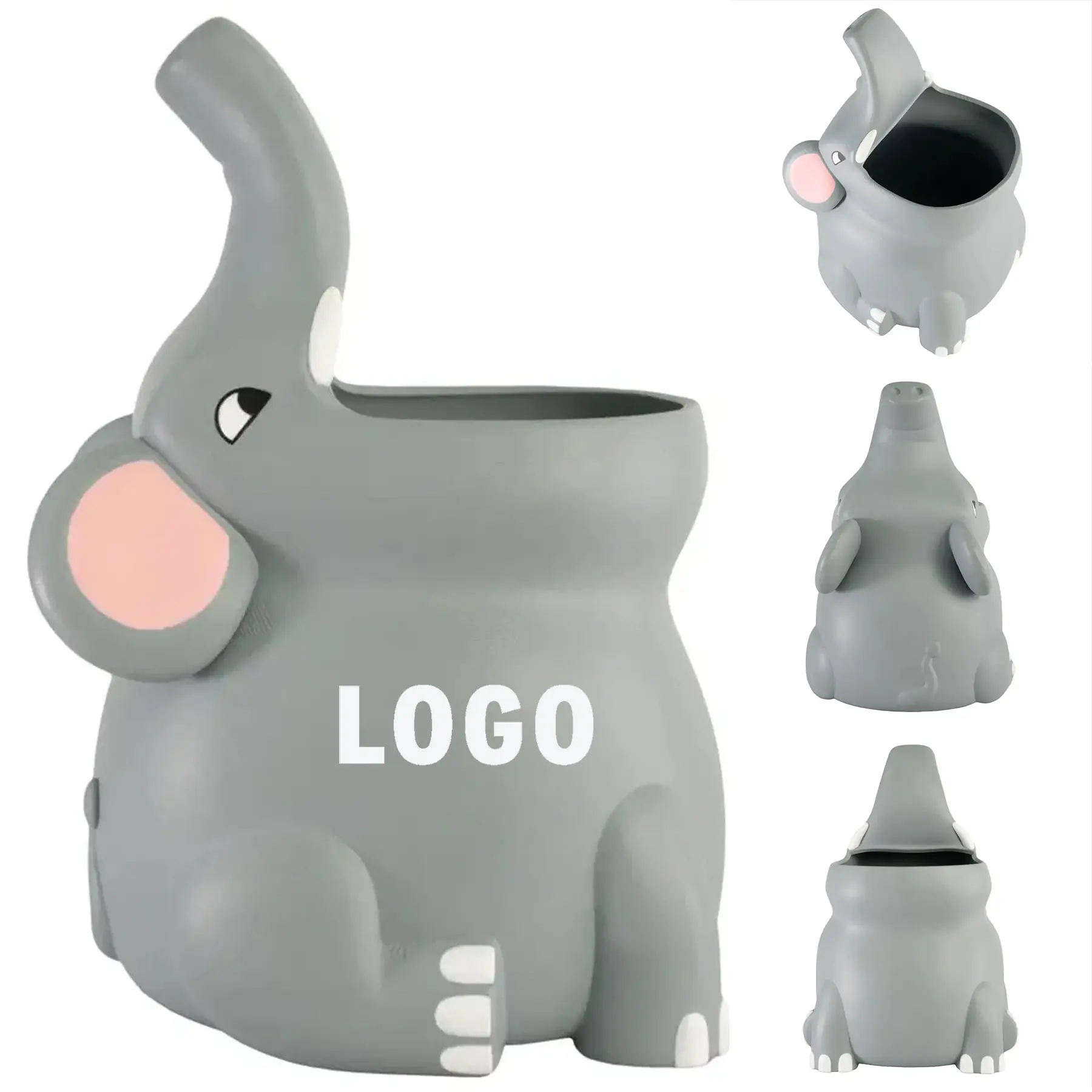 Whimsical Elephant Desk Organizer for Pens Pencils 2