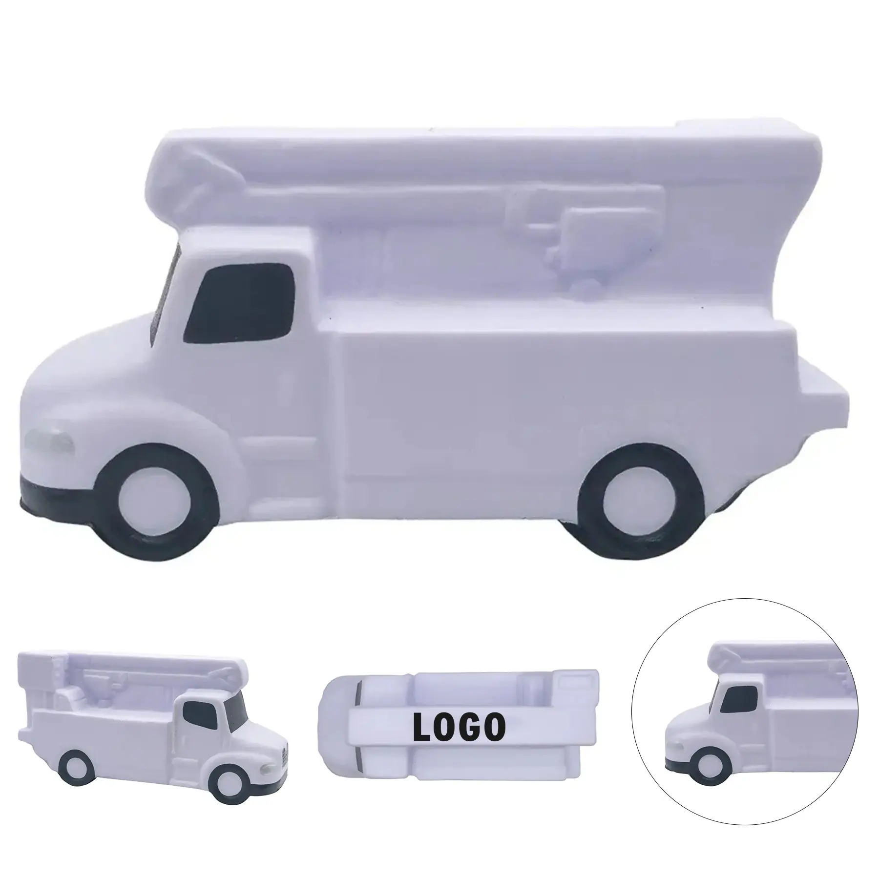 Custom Logo Bucket Truck Stress Ball 2