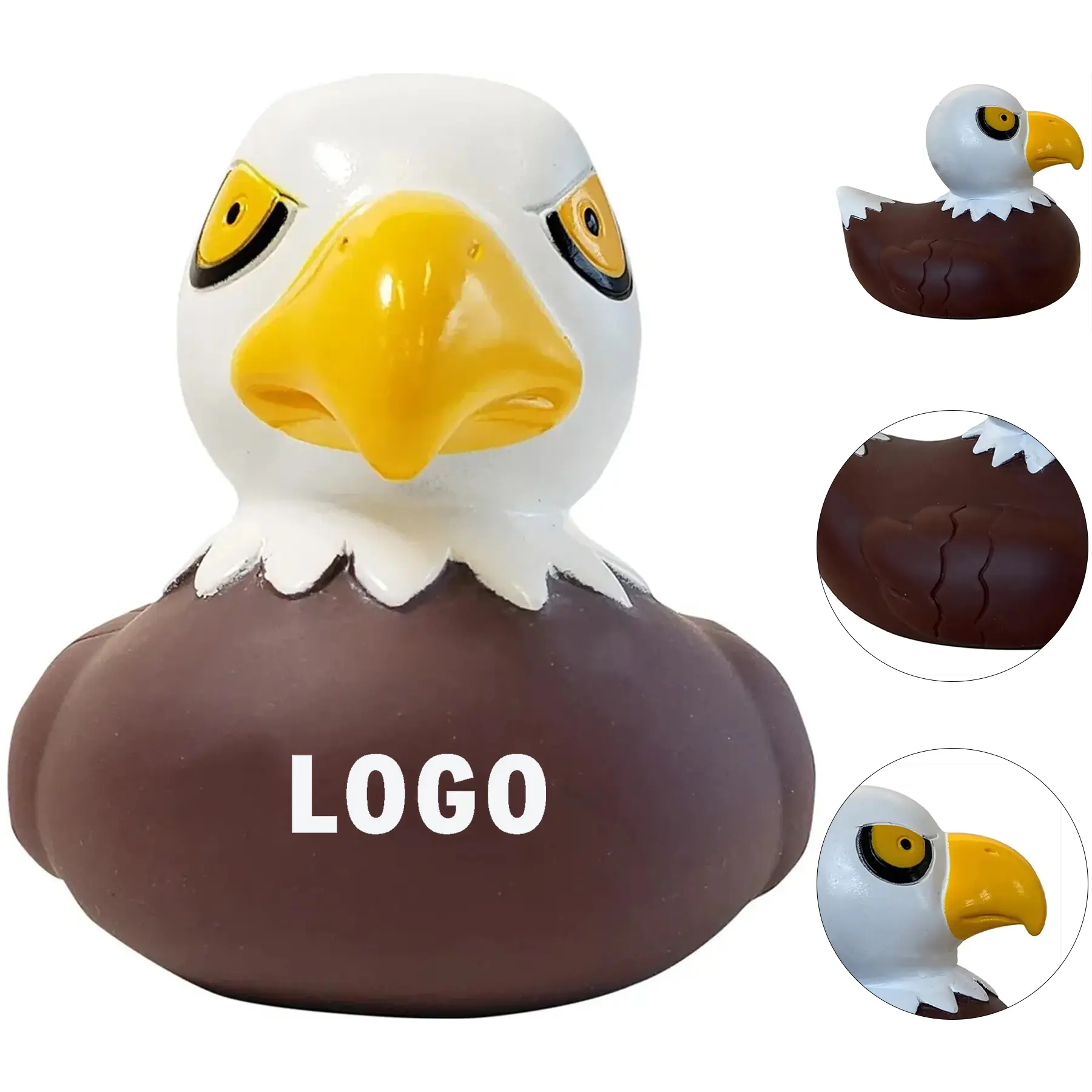 Custom Eagle Shape Rubber Duck for Quirky Bath Gifts 2