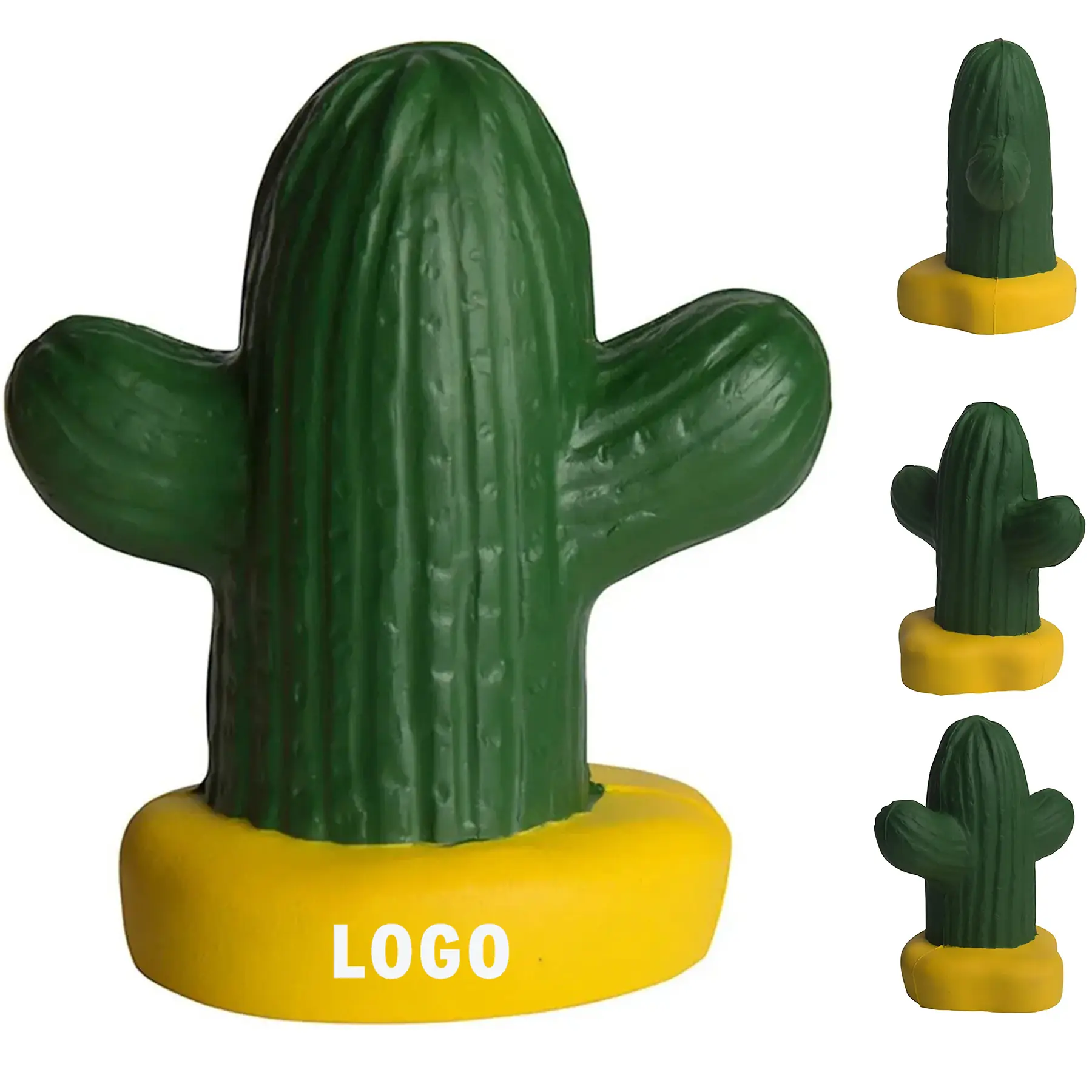 Customizable Cactus Squeeze Toy Promotional Stress Reliever 2