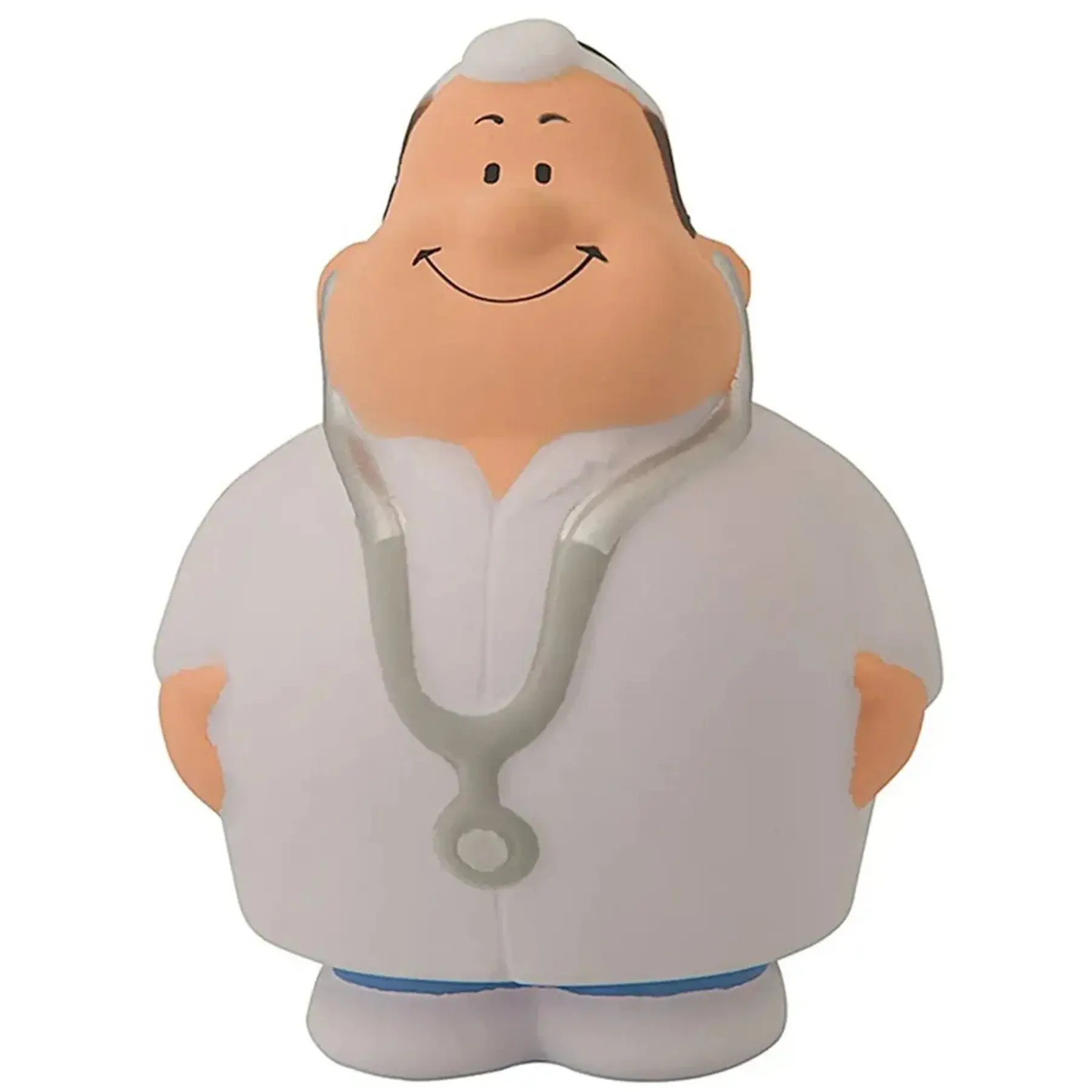 Custom Printed Doctor Shape Stress Ball Toy for Medical Professionals