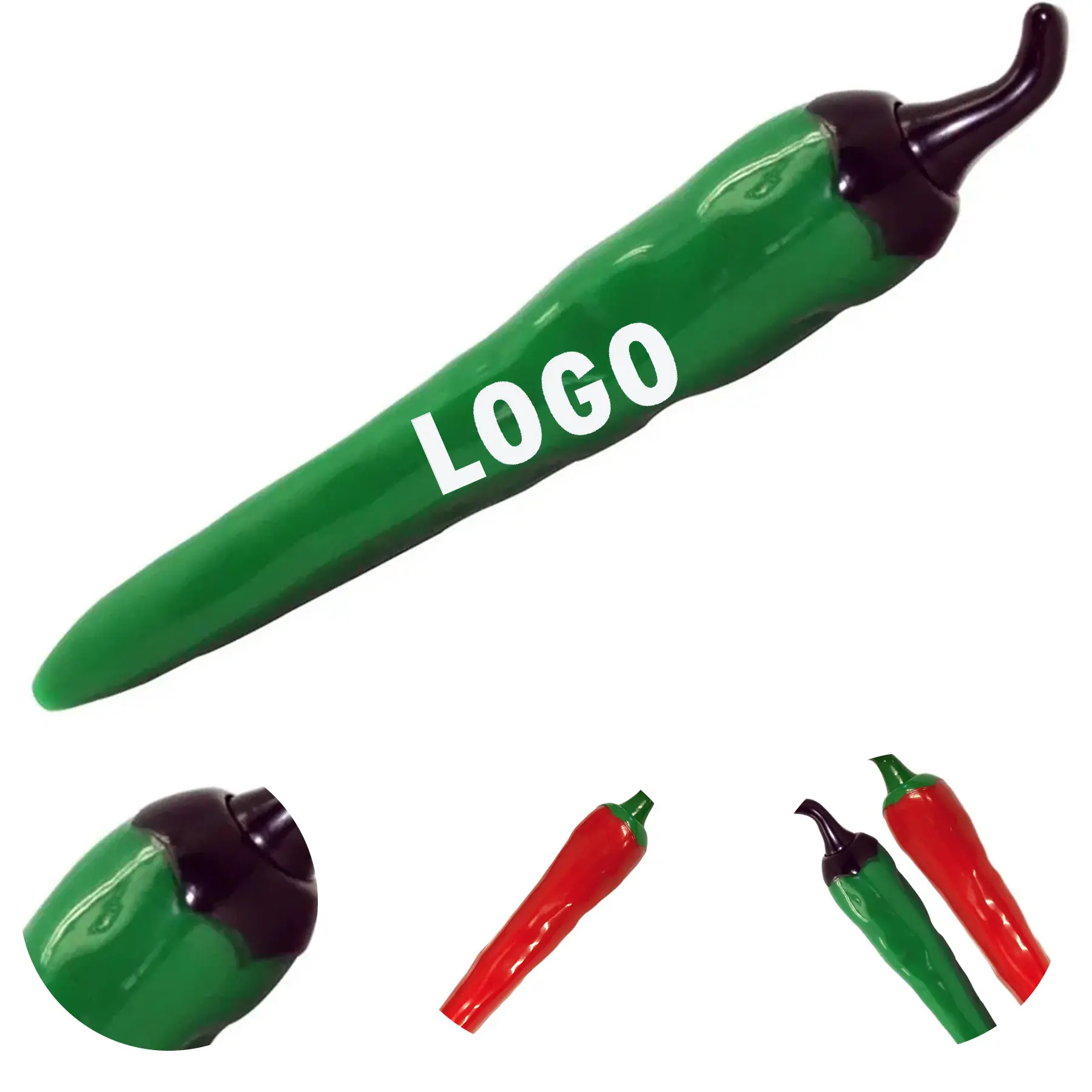 Green Jalapeño Red Chili Vegetable Ballpoint Pen 2
