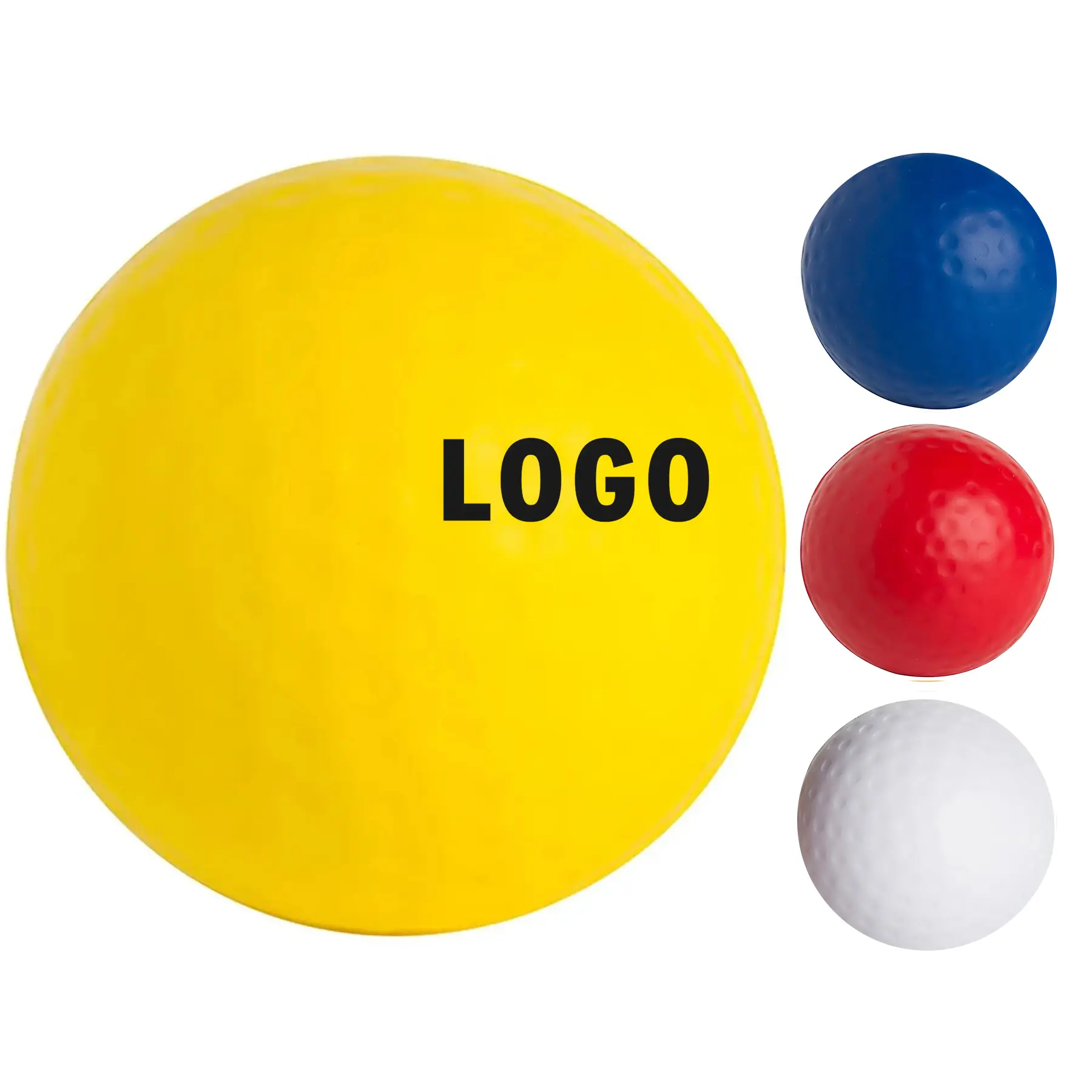 Custom Logo Golf Ball Stress Squeeze Toy 2