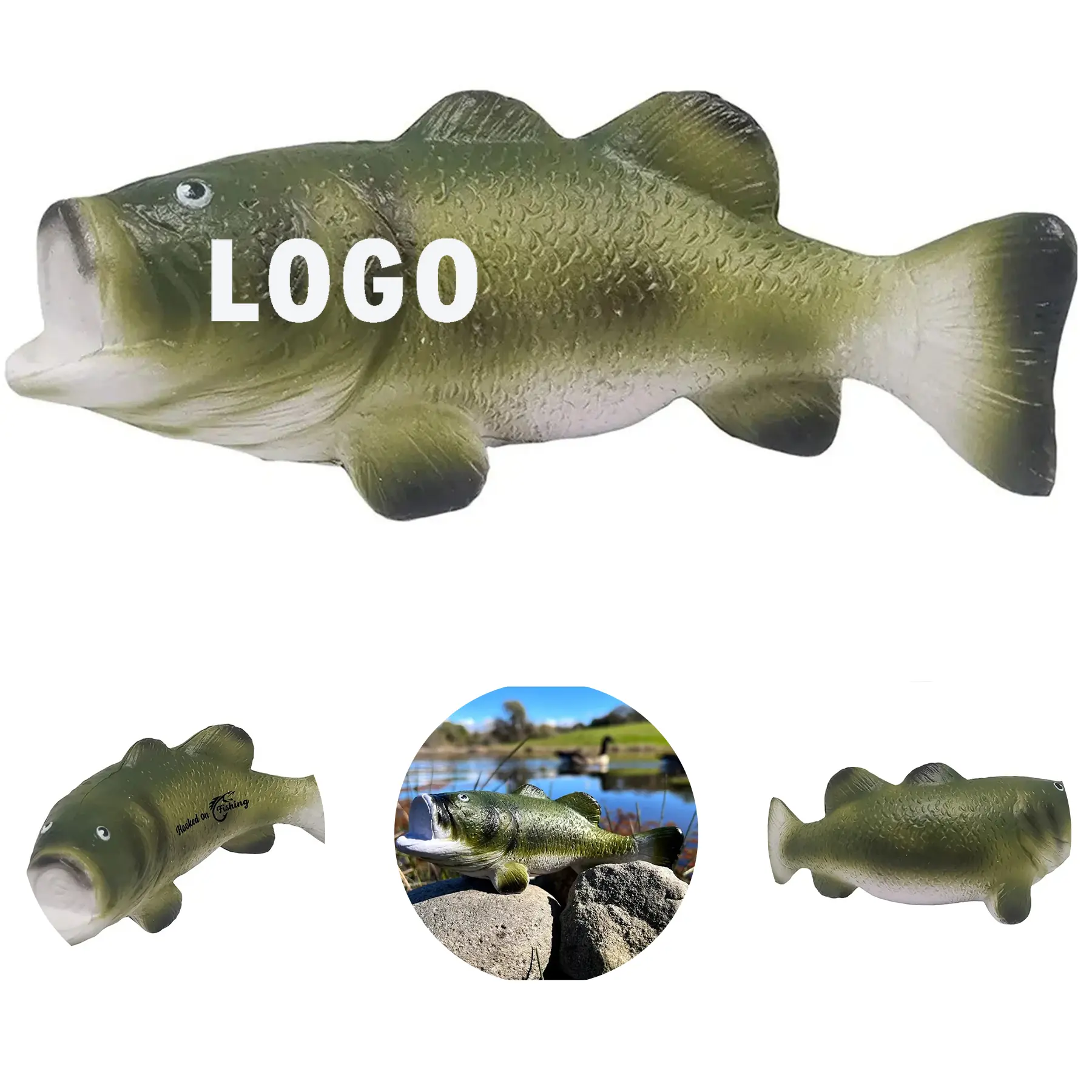 Custom Fish Stress Squeeze Toy for Angler Promotions 2