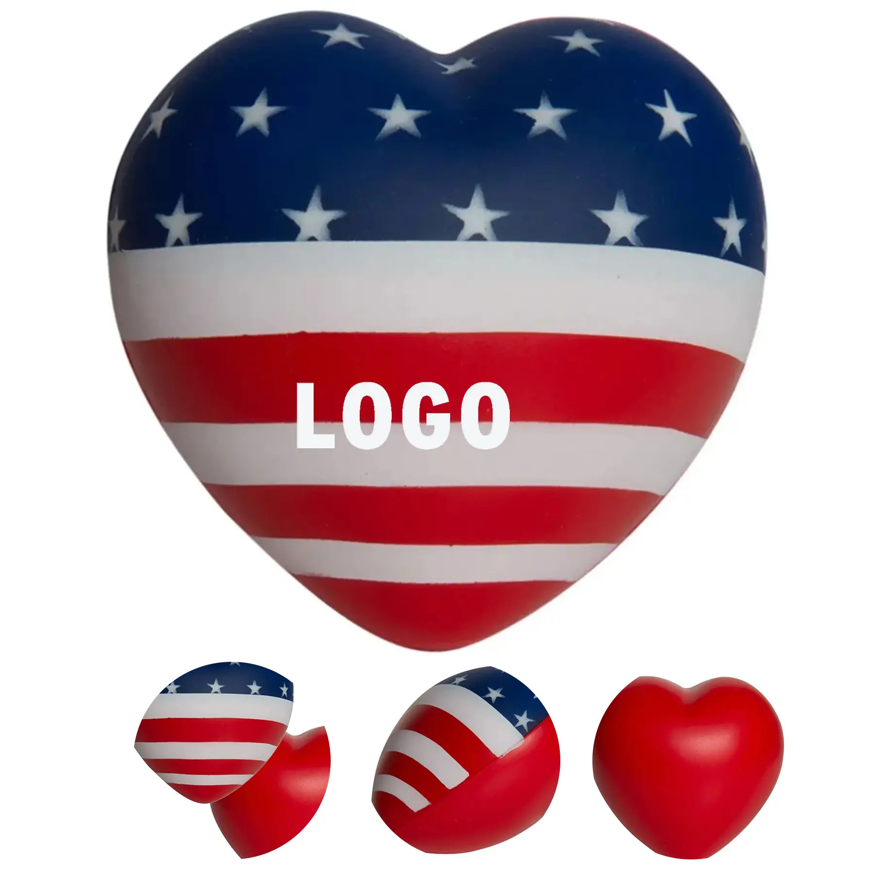 Patriotic Heart Stress Ball 2