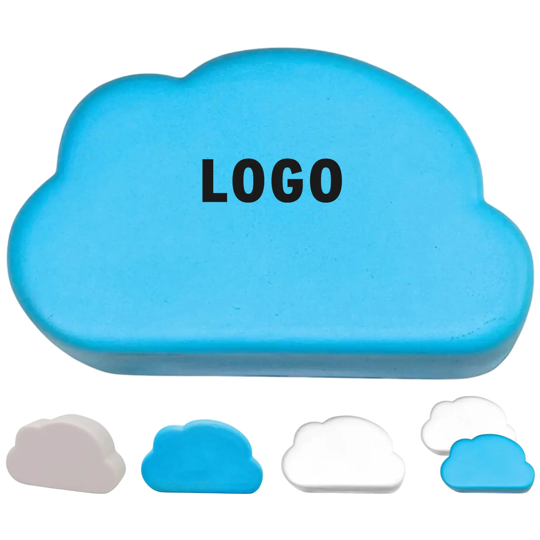 Custom Cloud Stress Relief Squeeze Toy – Personalized Logo Printed Gift 2