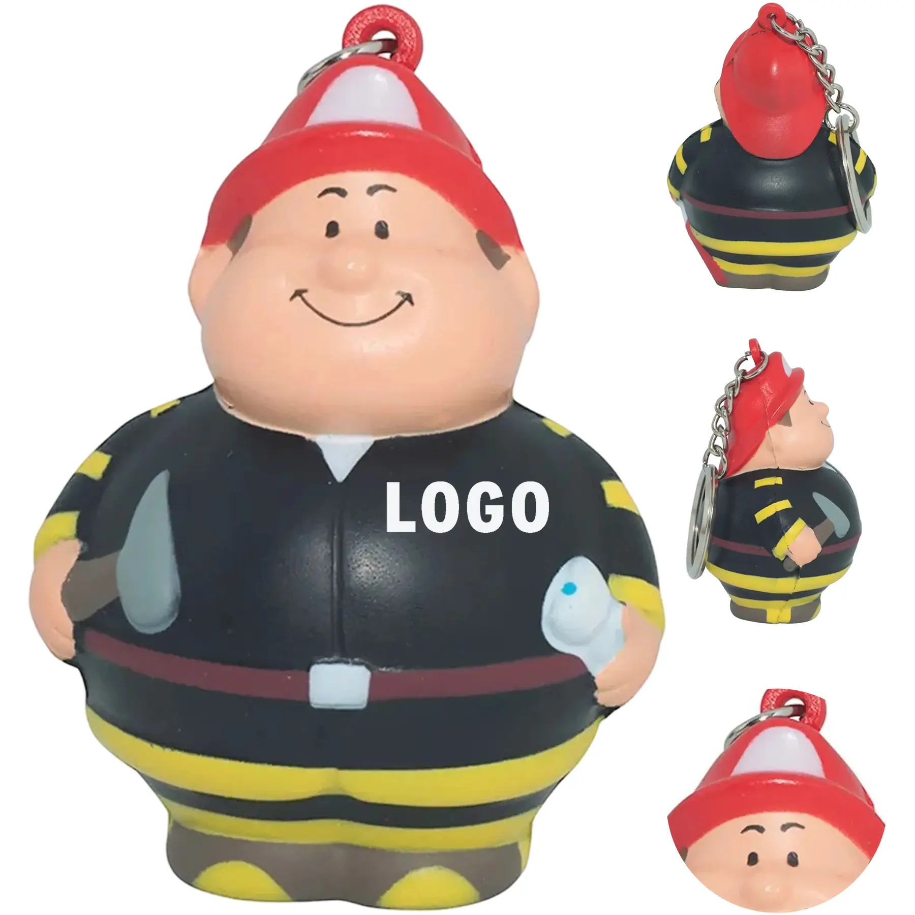 Firefighter Stress Squeeze Keyring 2