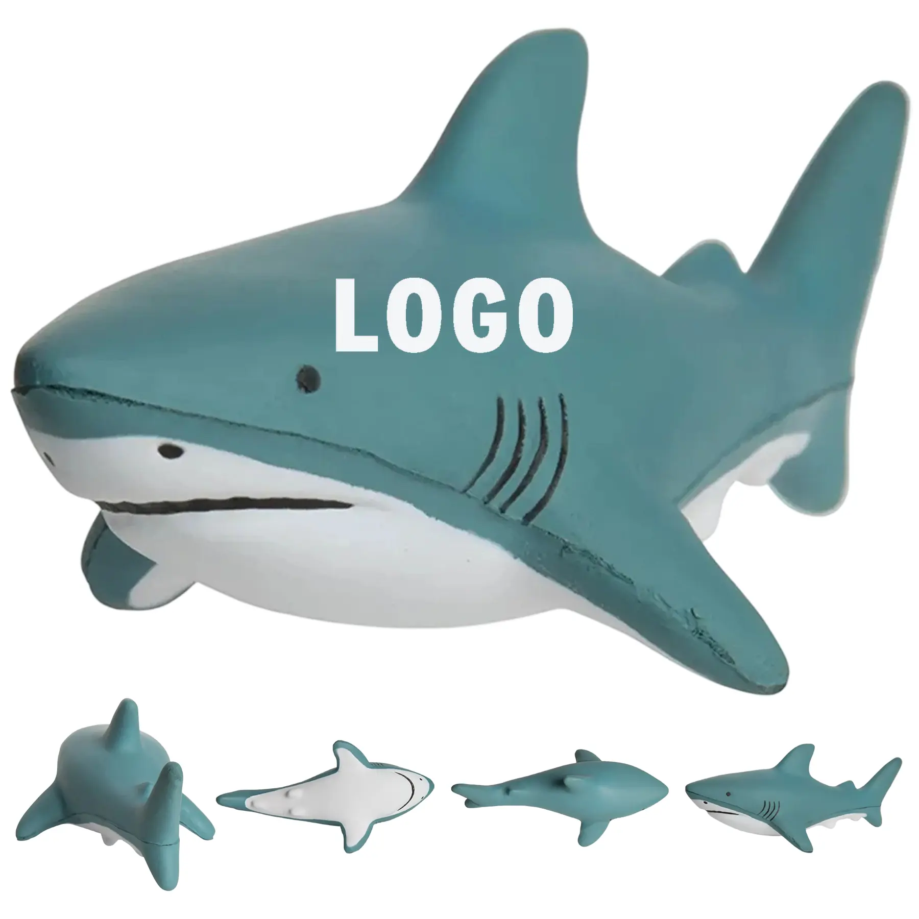 Shark Squeeze Toy Custom Logo 2