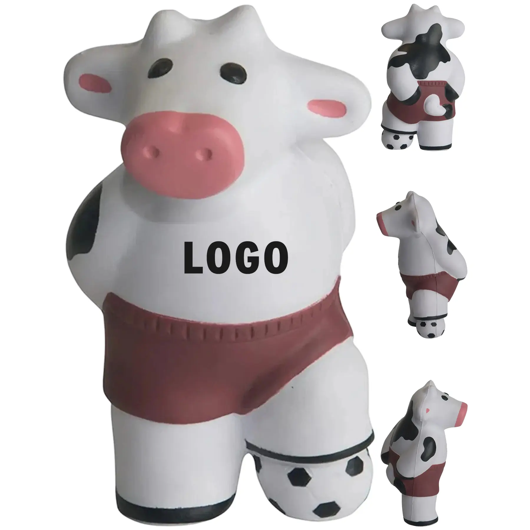 Soccer Cow Funny Stress Ball Toy 2
