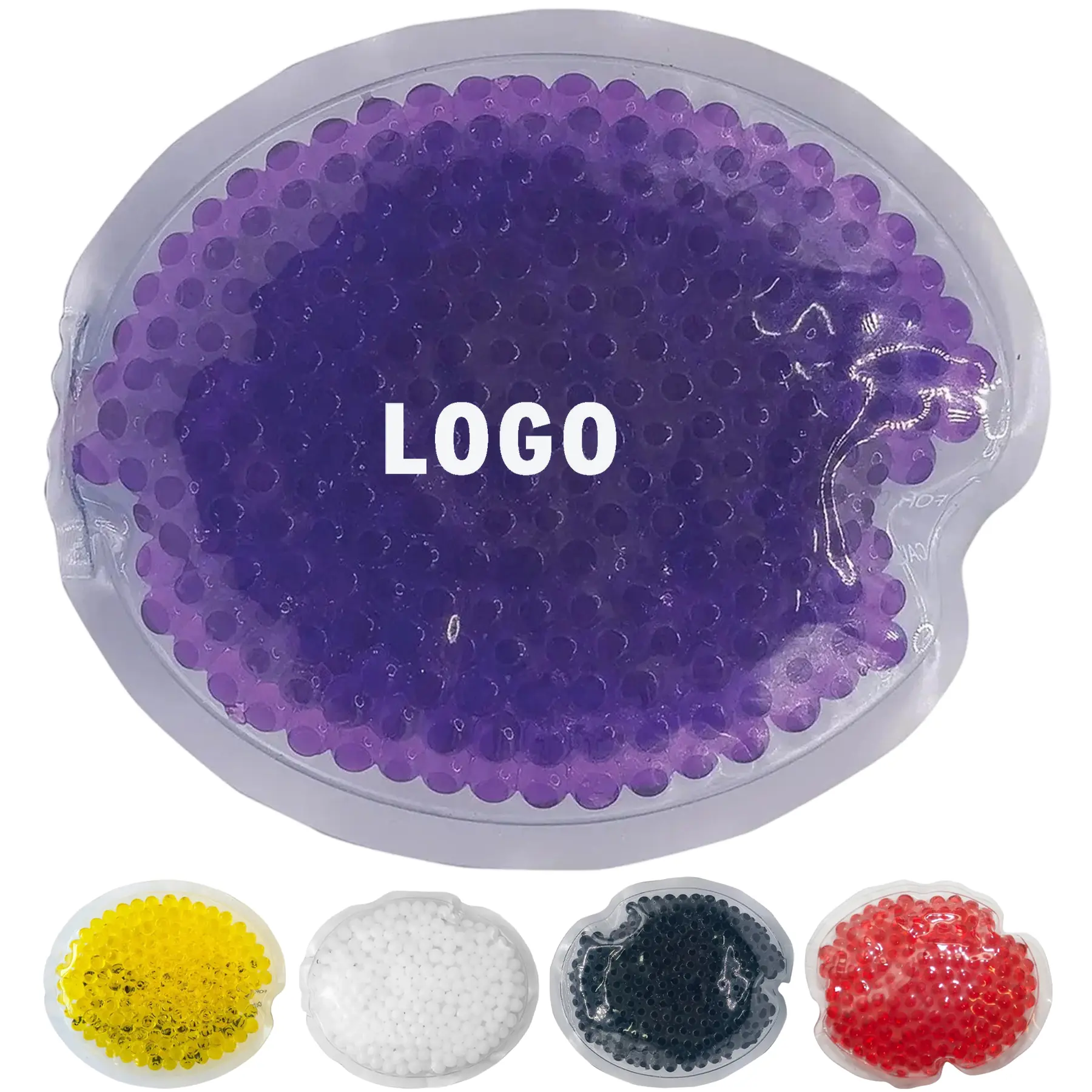 Reusable Hot Cold Therapy Pack - Oval Gel Beads for Pain Relief 2
