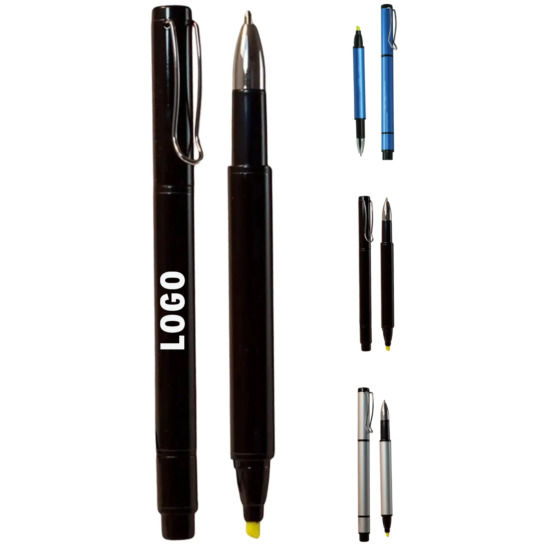 Recycled Aluminum Pen Highlighter Duo 2