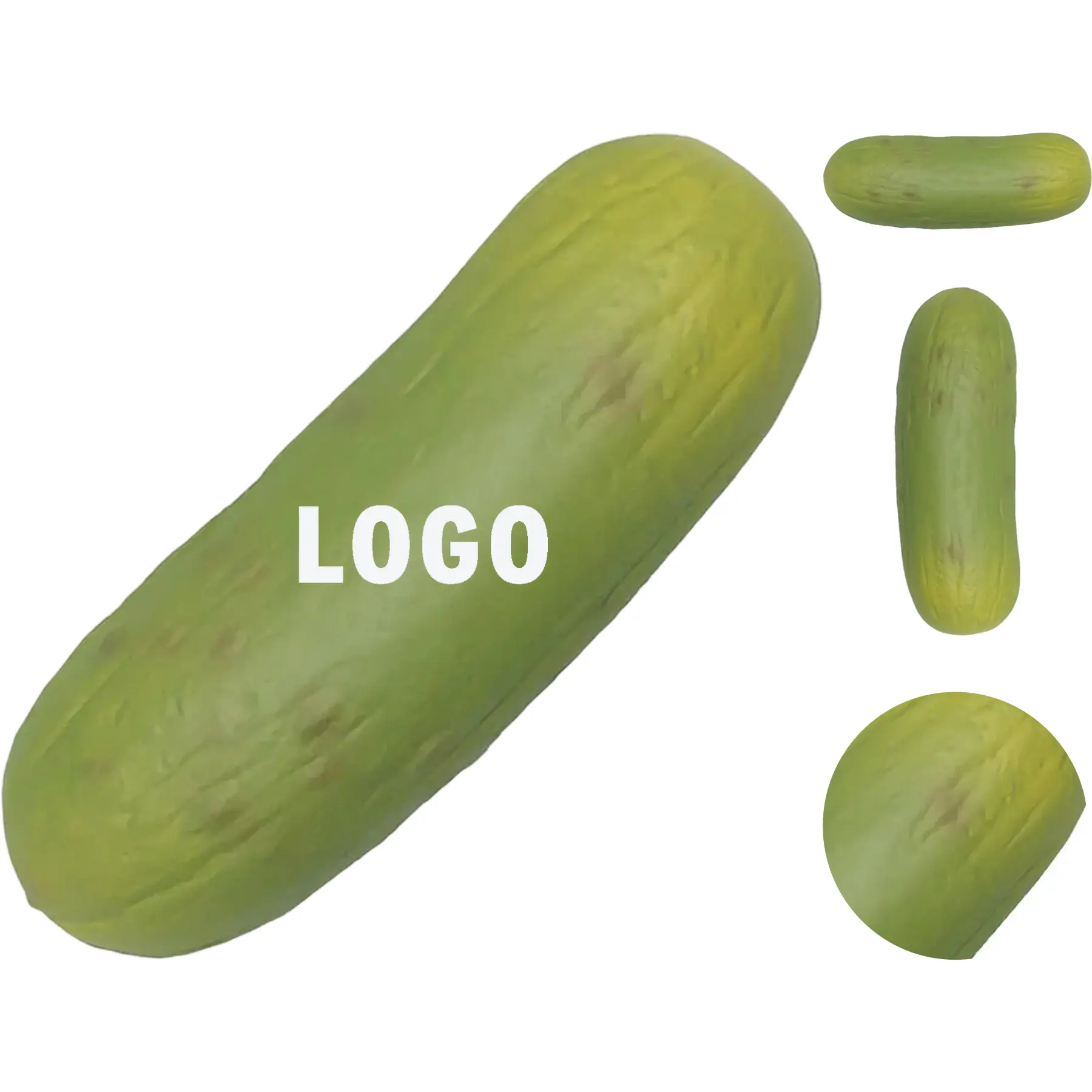 Custom Pickle Shape Stress Ball Promotional Giveaway 2
