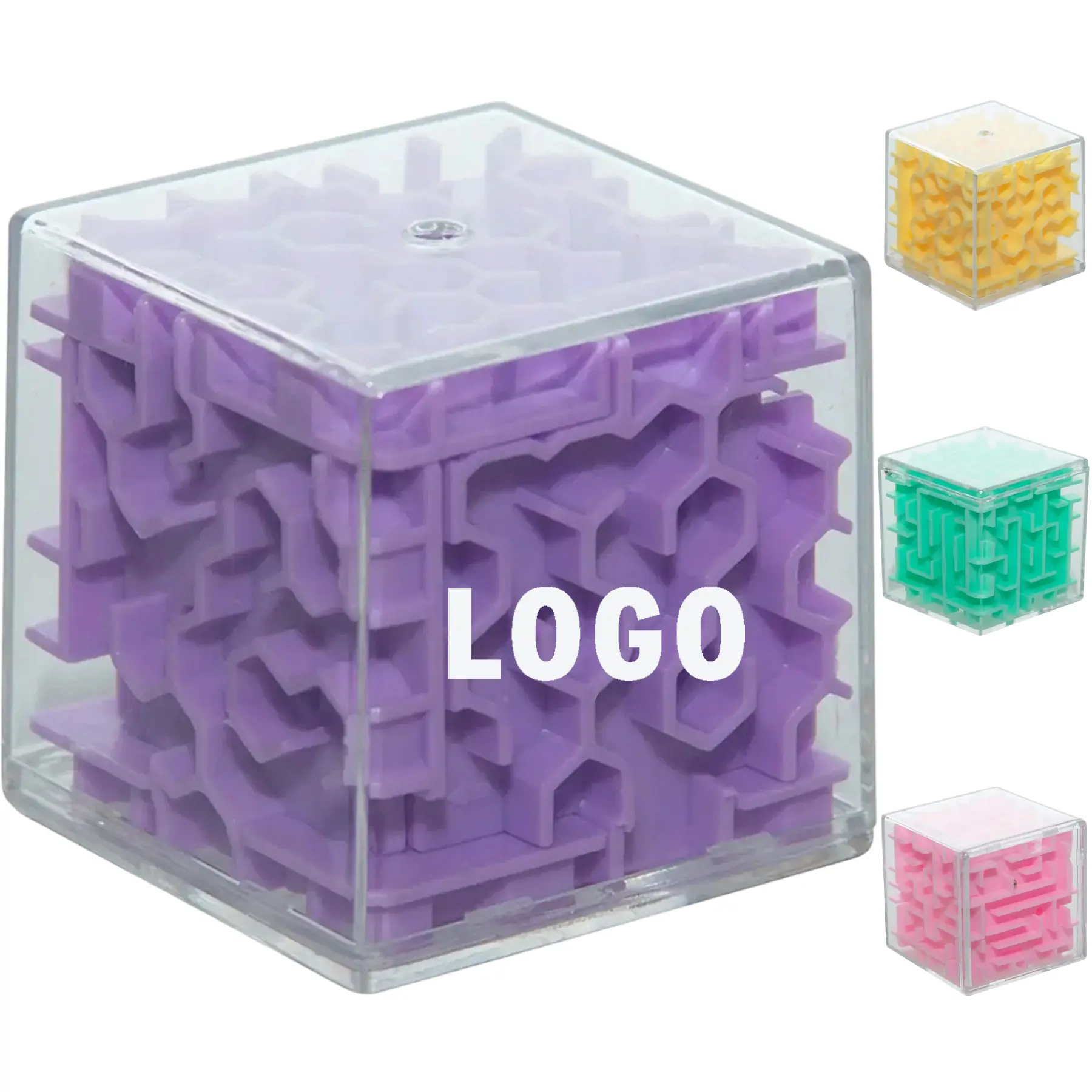 Clear Cube Brain Teaser Puzzle Stress Relief Promotional Giveaway 2