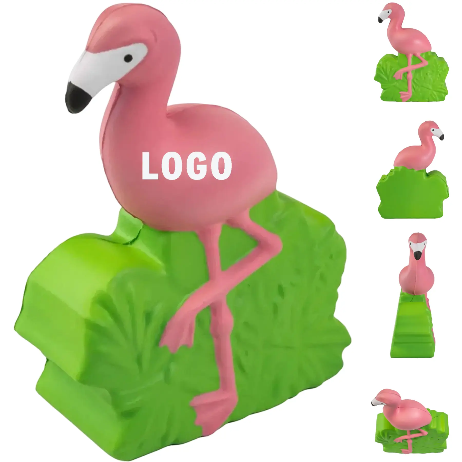 Custom Pink Flamingo Squeeze Stress Toy 2
