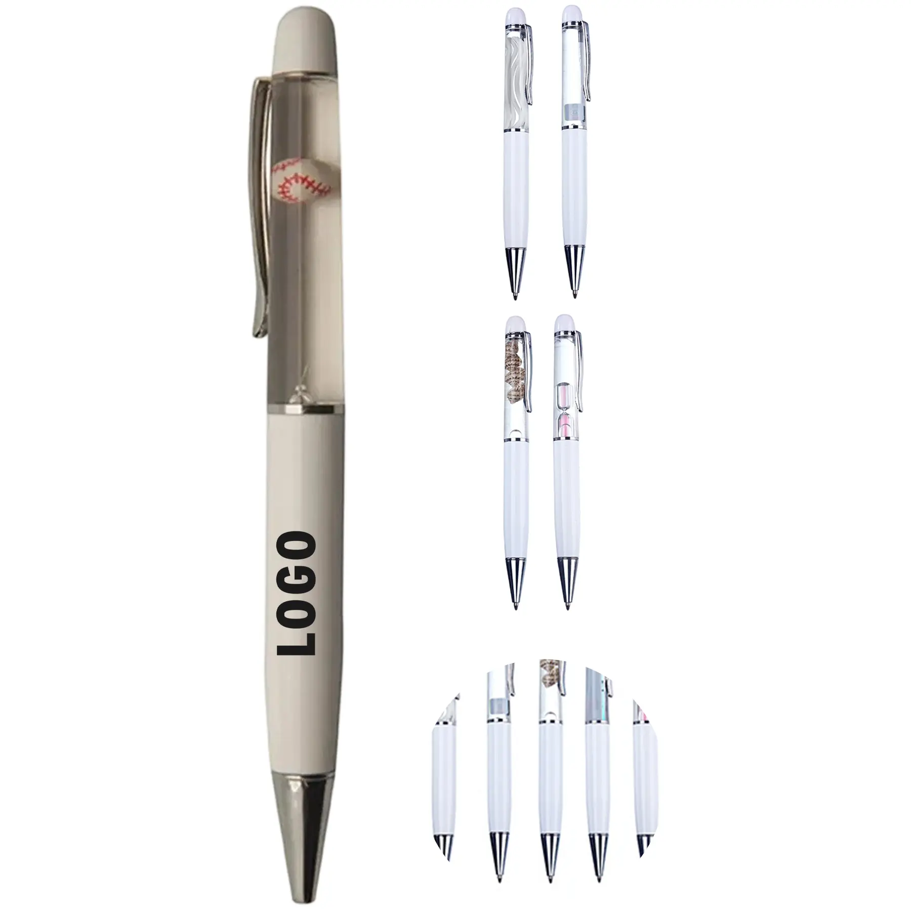 Custom Baseball Floating Ball Pen 2