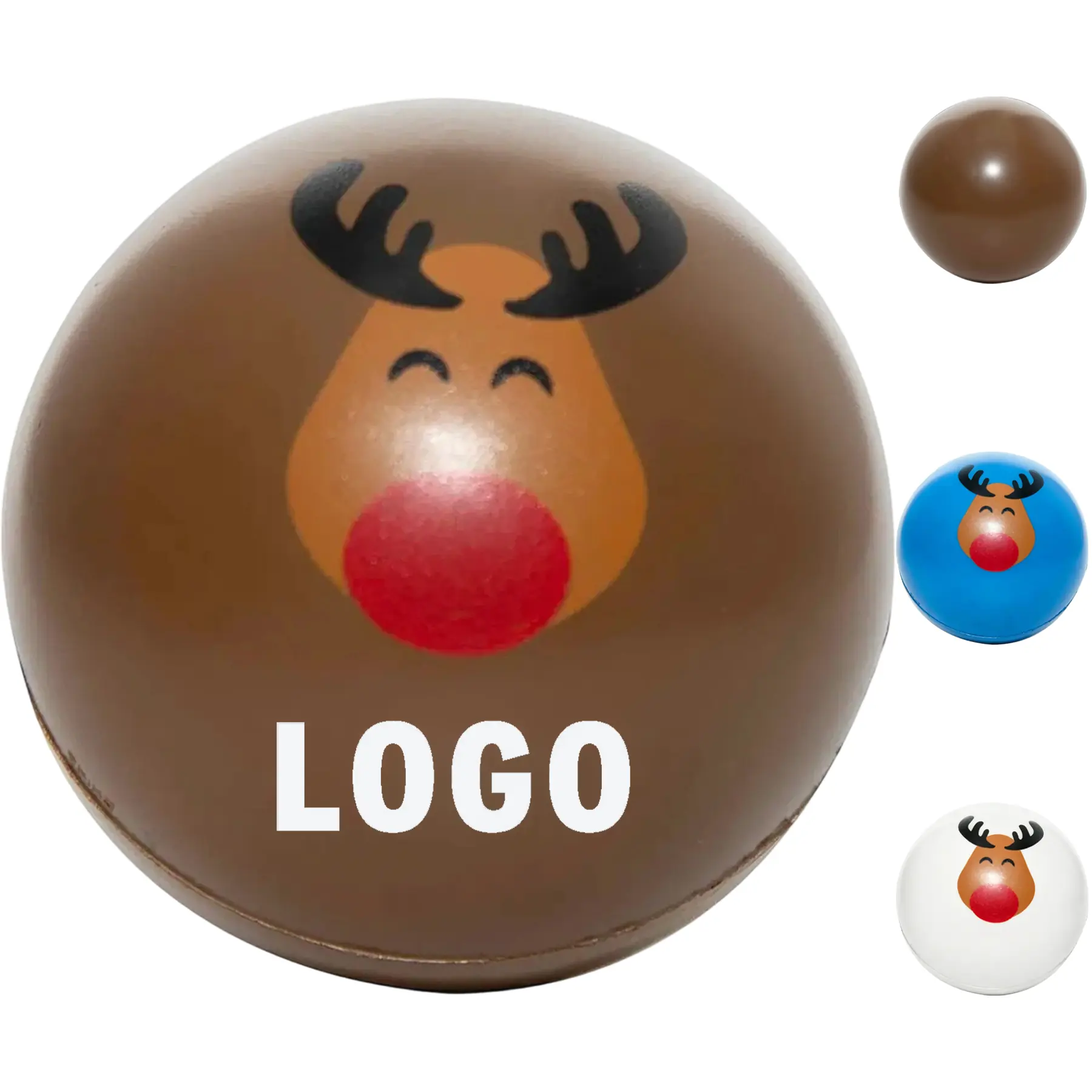 Festive Reindeer Stress Reliever Balls 2