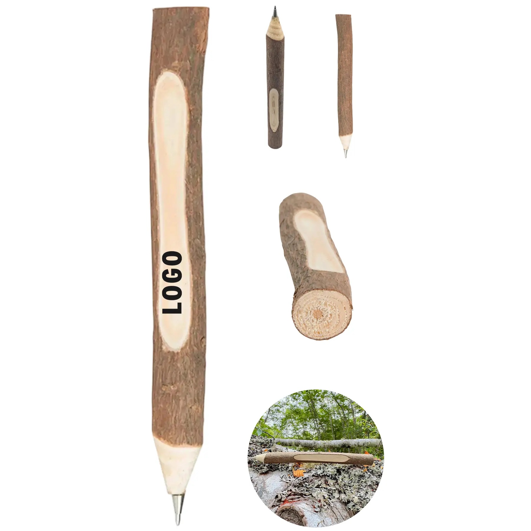 Rustic Bark Twig Pen 2