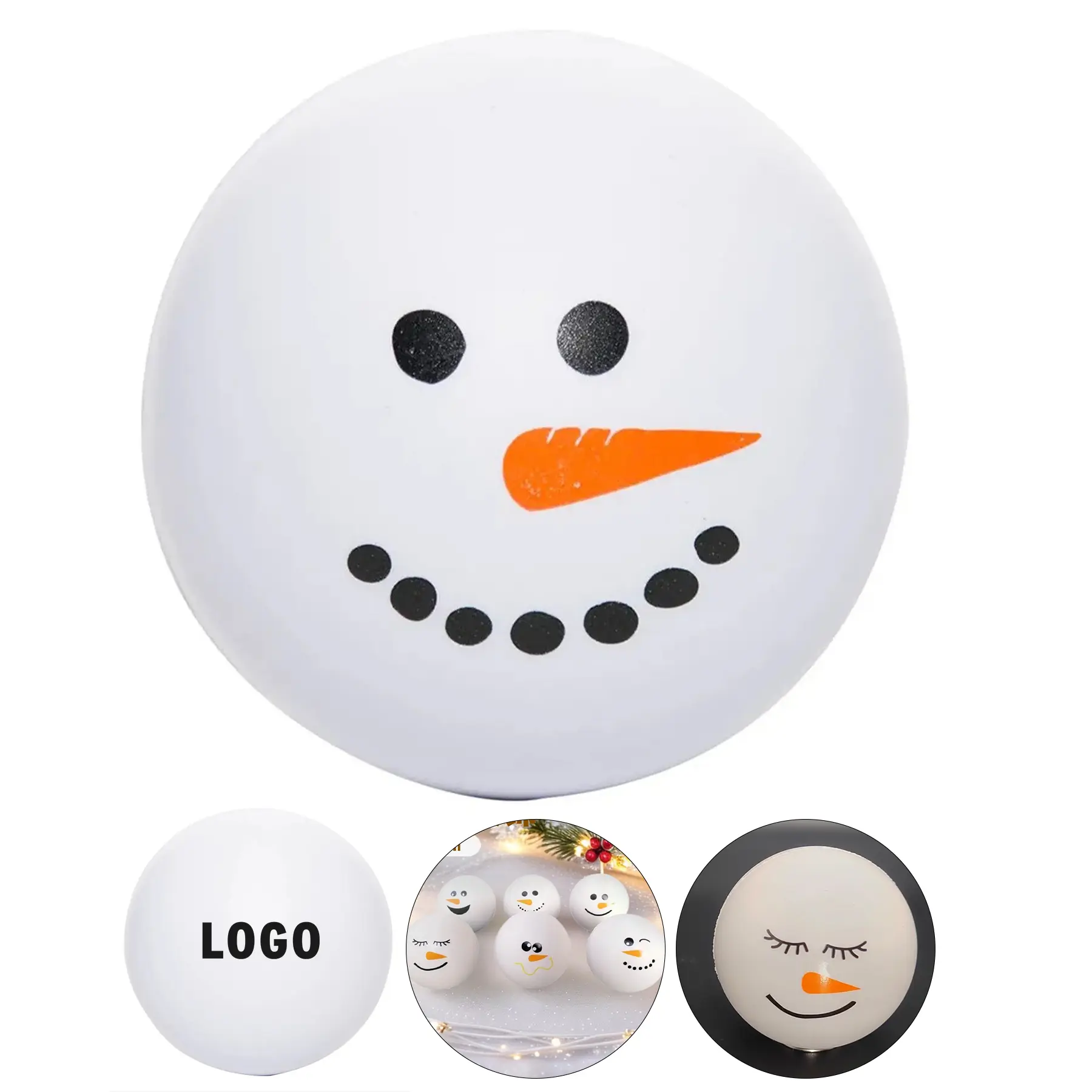 Festive Snowman Stress Squeeze Ball 2