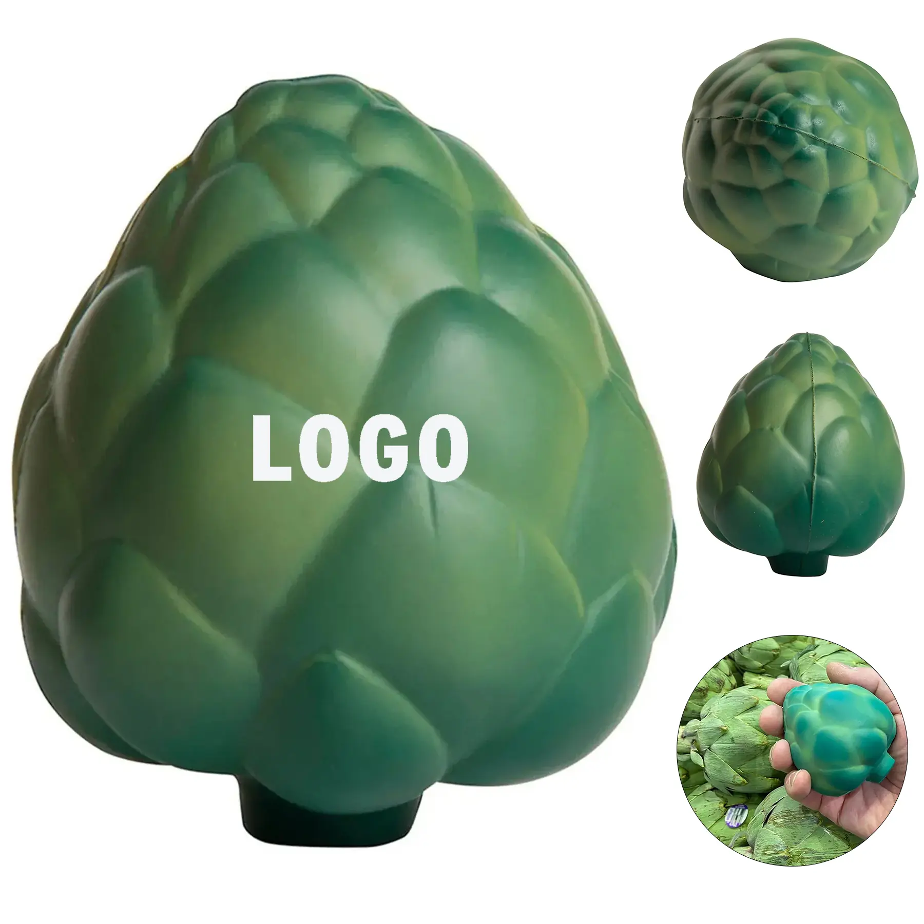 Artichoke Stress Relief Squeeze Ball Custom Logo 2