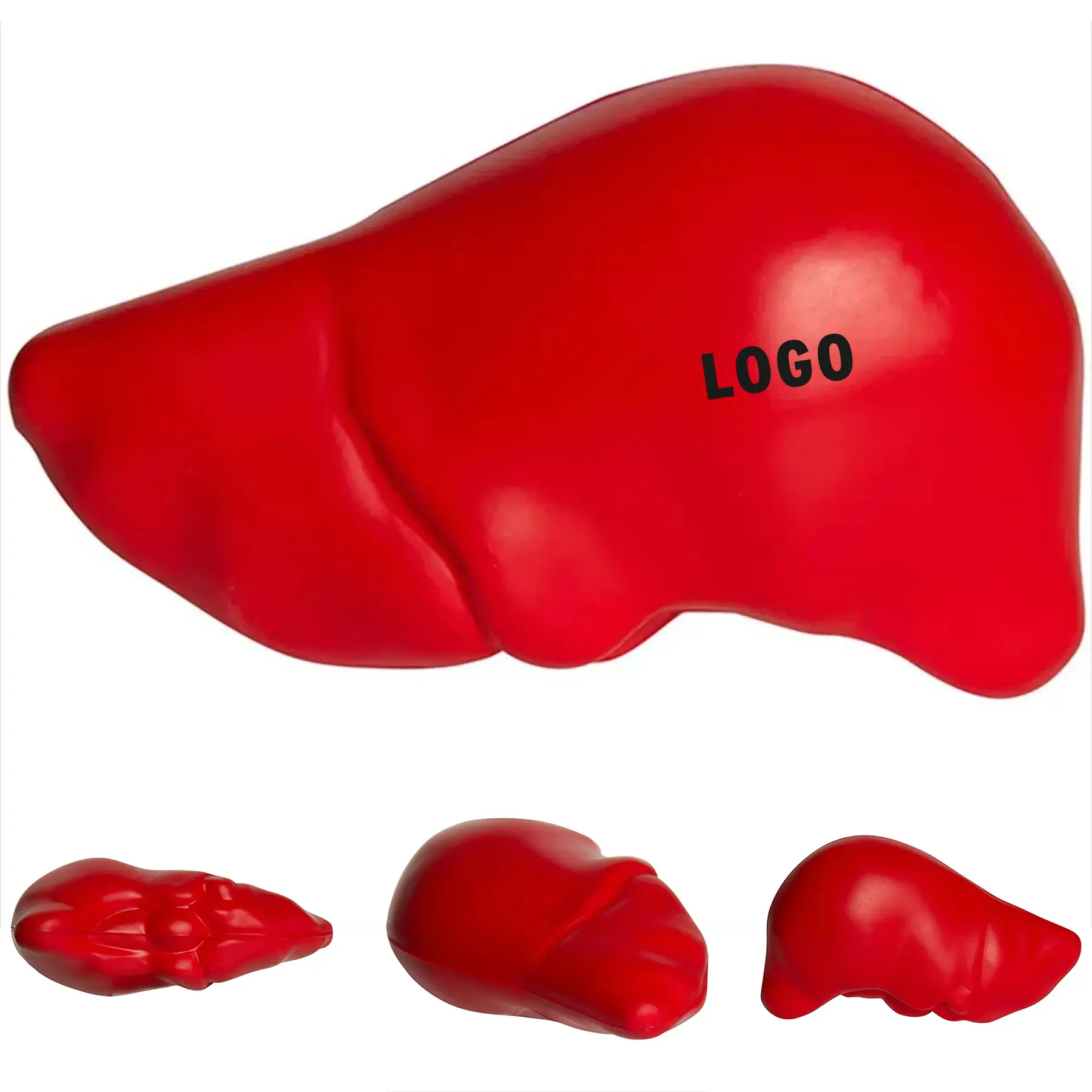 Personalized Liver Shaped Stress Relief Squeeze Toy 2