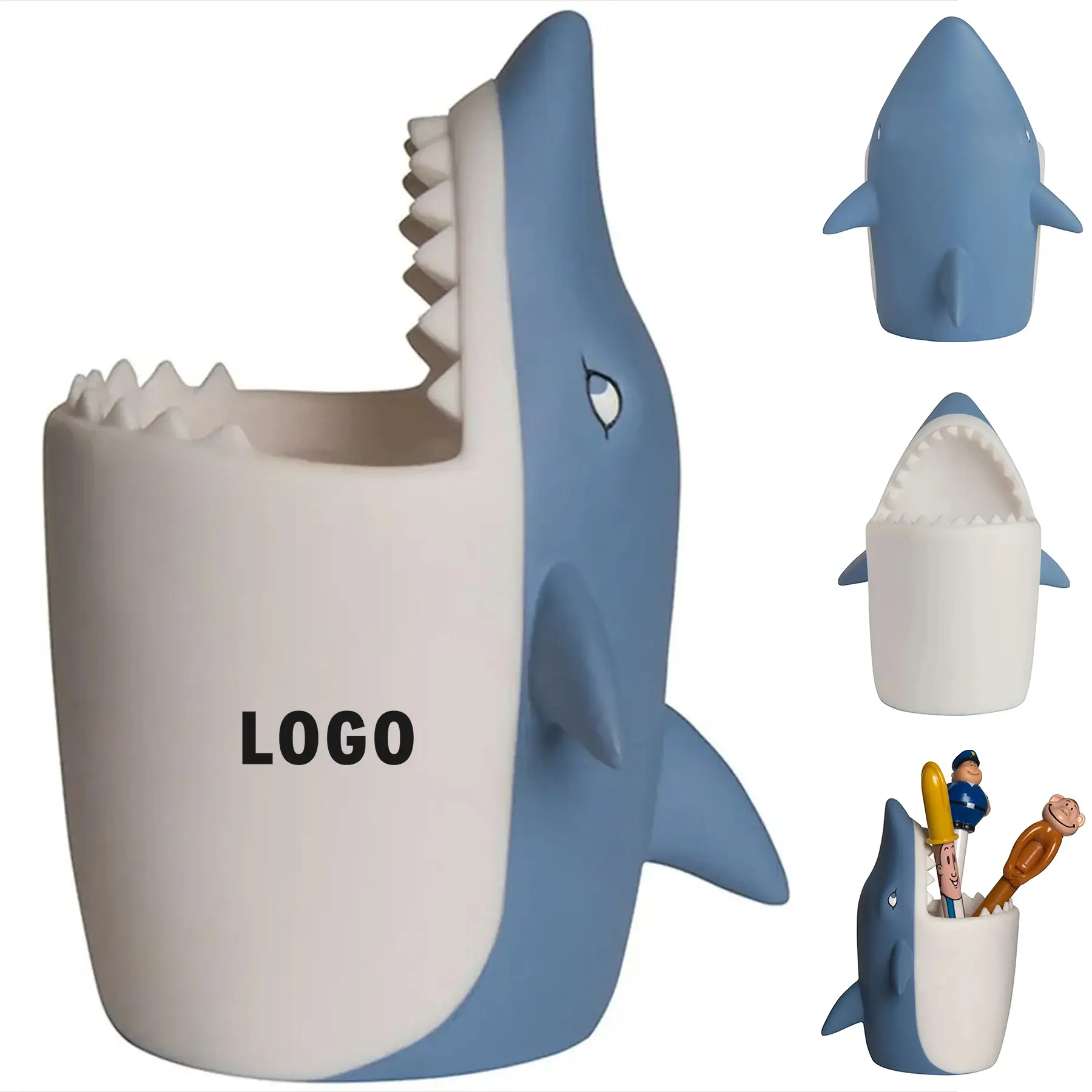 Shark Themed Desk Pen Cup Organizer 2
