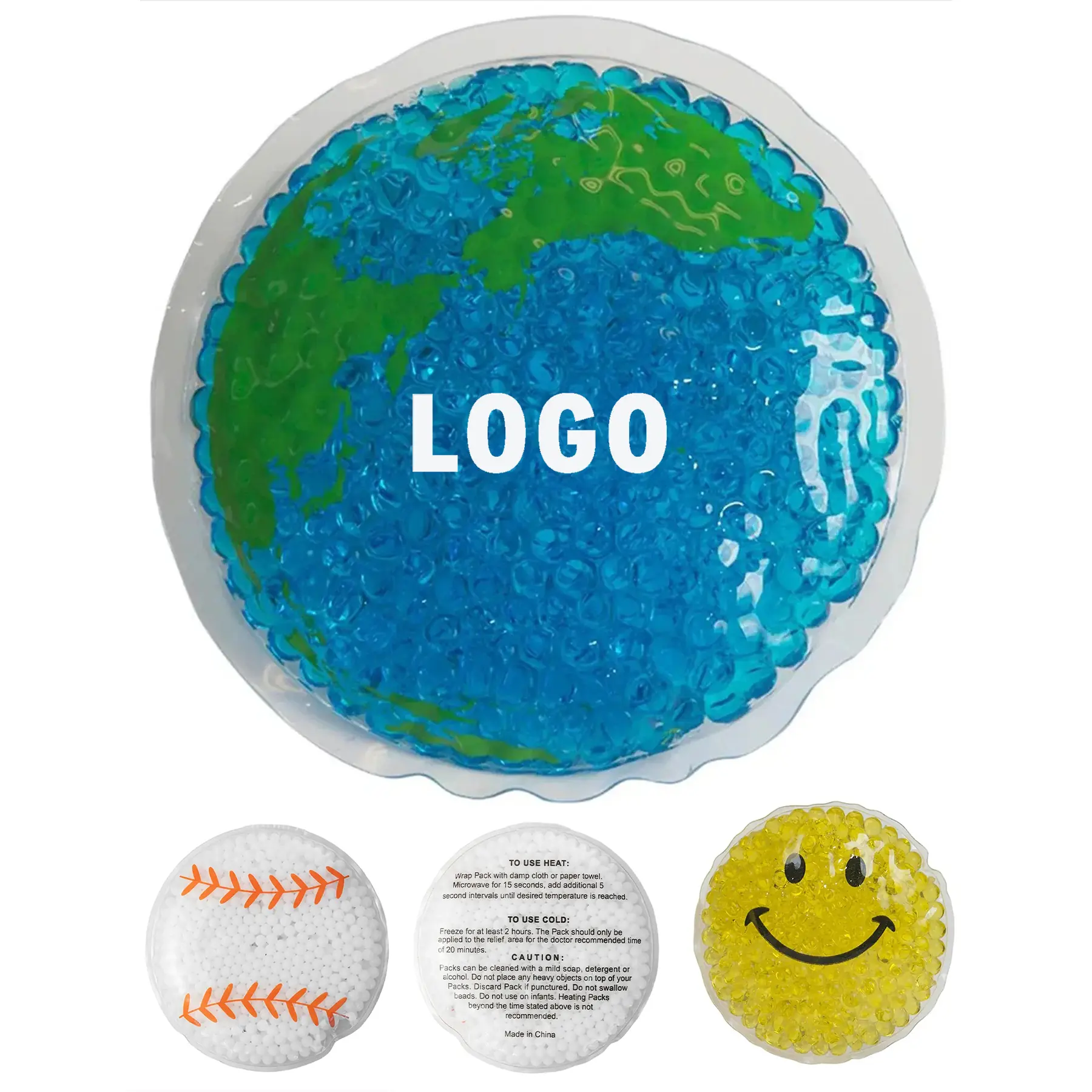 Baseball Gel Bead Hot Cold Therapy Pack 2