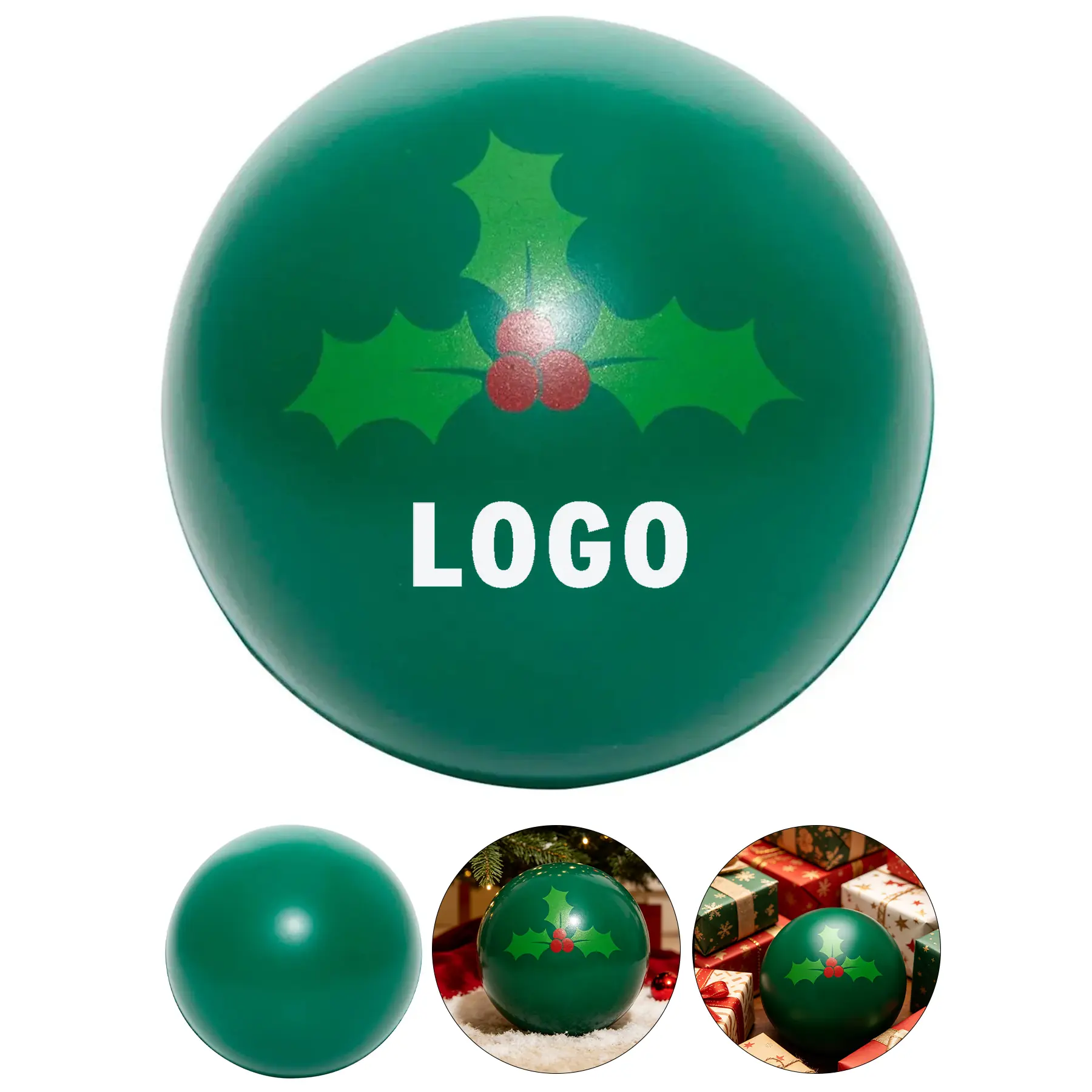 Festive Holly Stress Ball 2