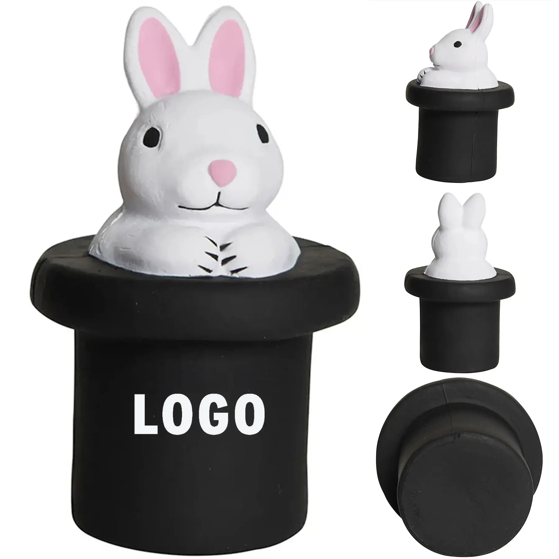 Magical White Rabbit Top Hat Stress Relief Toy 2