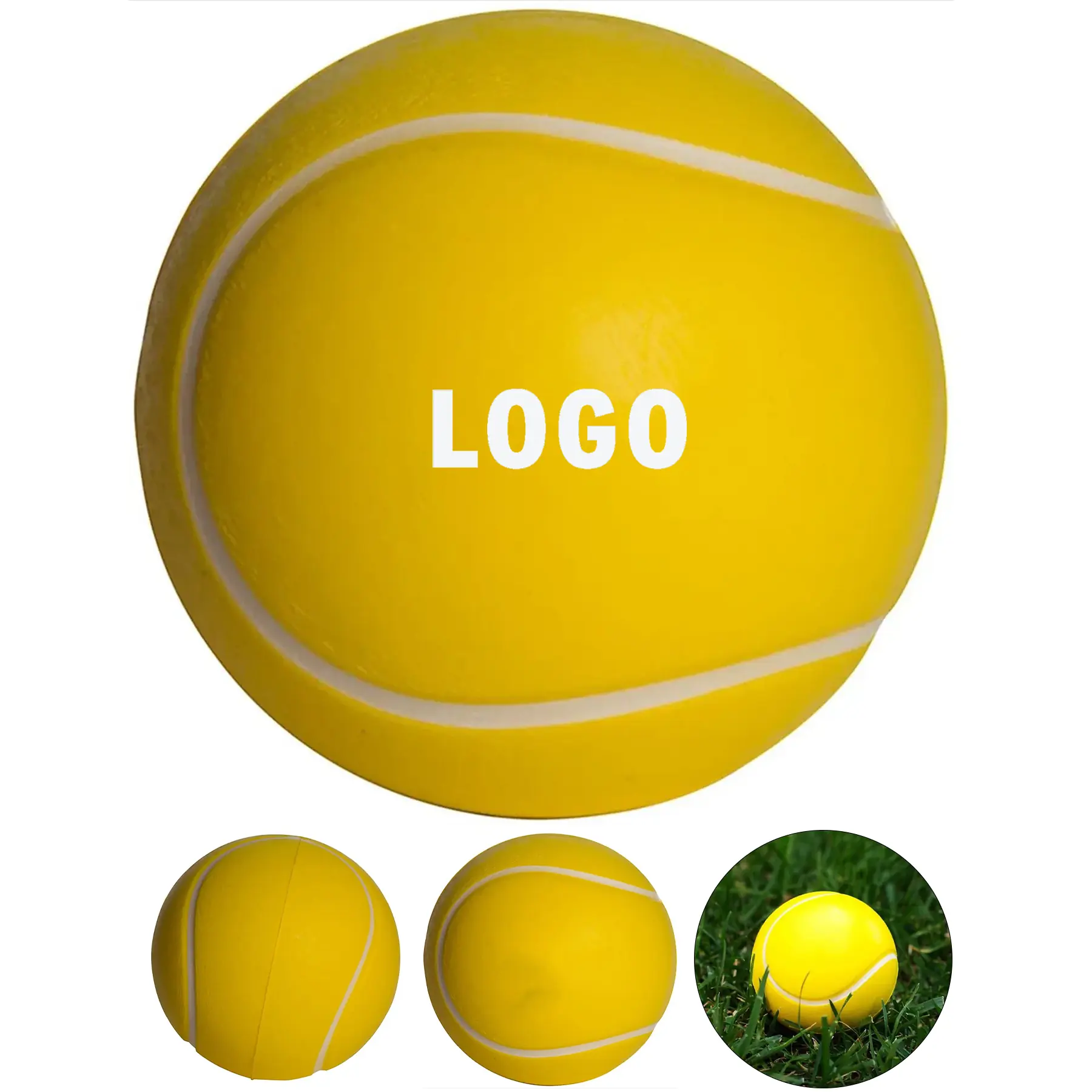 Custom Imprint Squeeze Stress Ball Tennis Design Promotional Giveaway 2