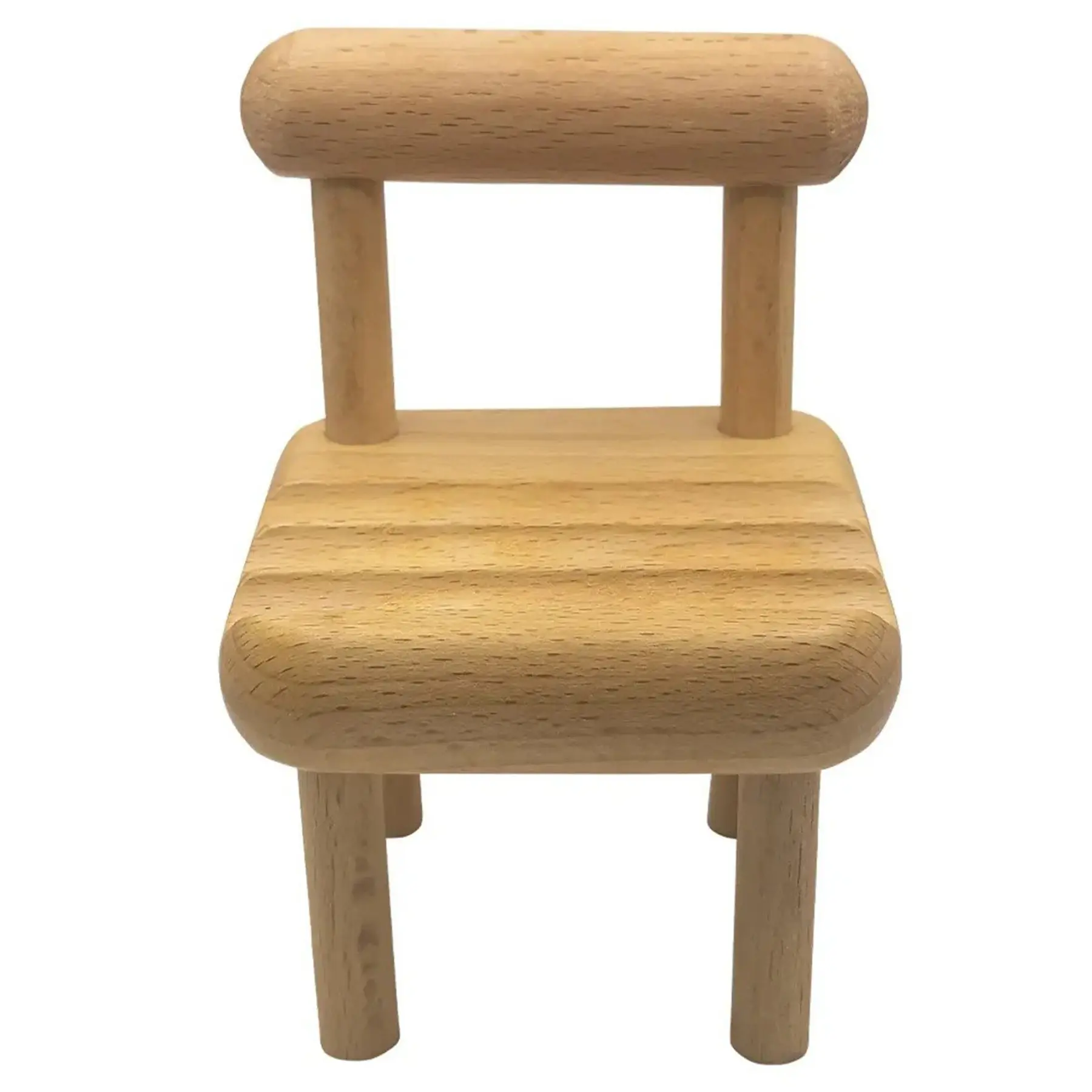 Wooden Chair Phone Display Stand, Desk Organizer