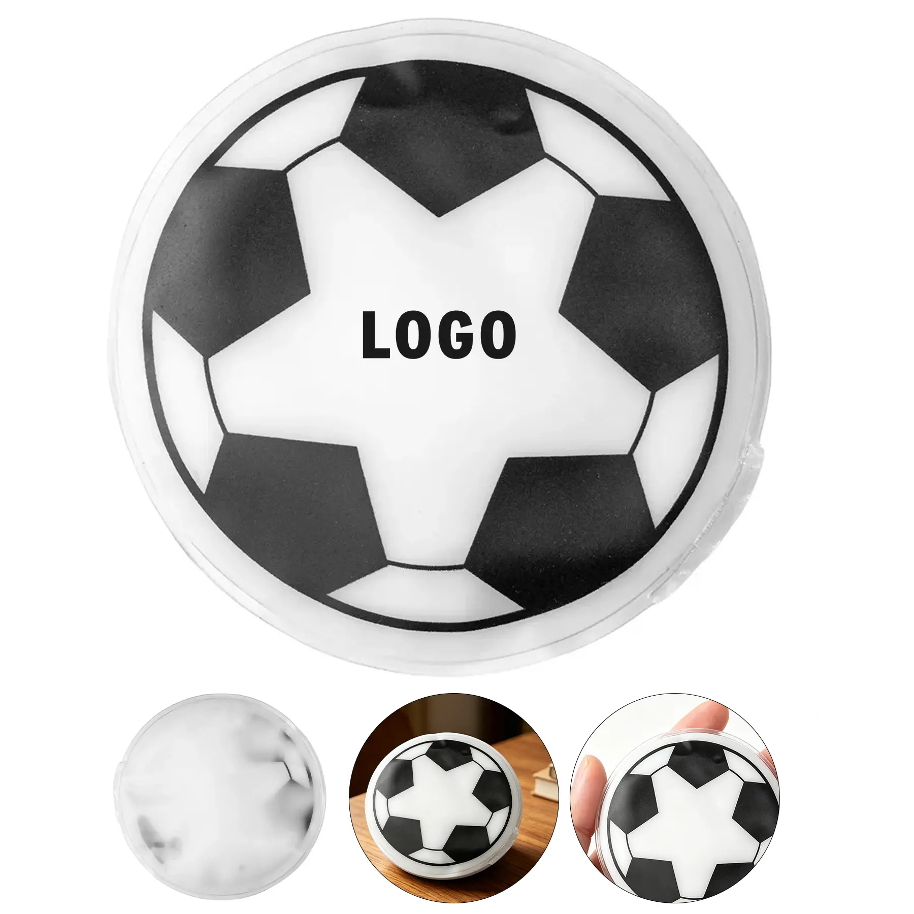 Custom Soccer Shape Cooling Gel Promo Patch 2