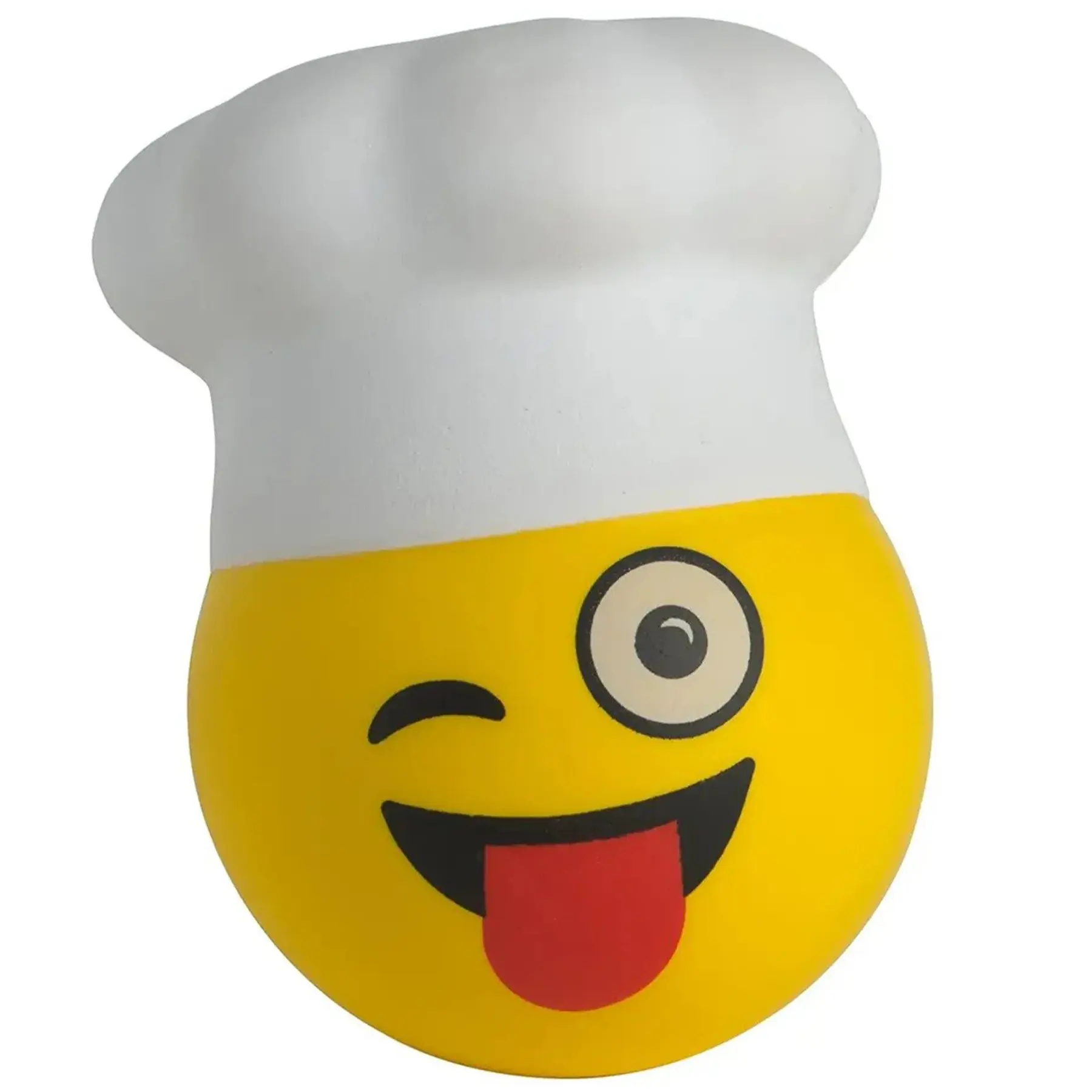 Chef Hat Emoji Squeeze Toy for Stress Relief - Fun Office Desk Accessory