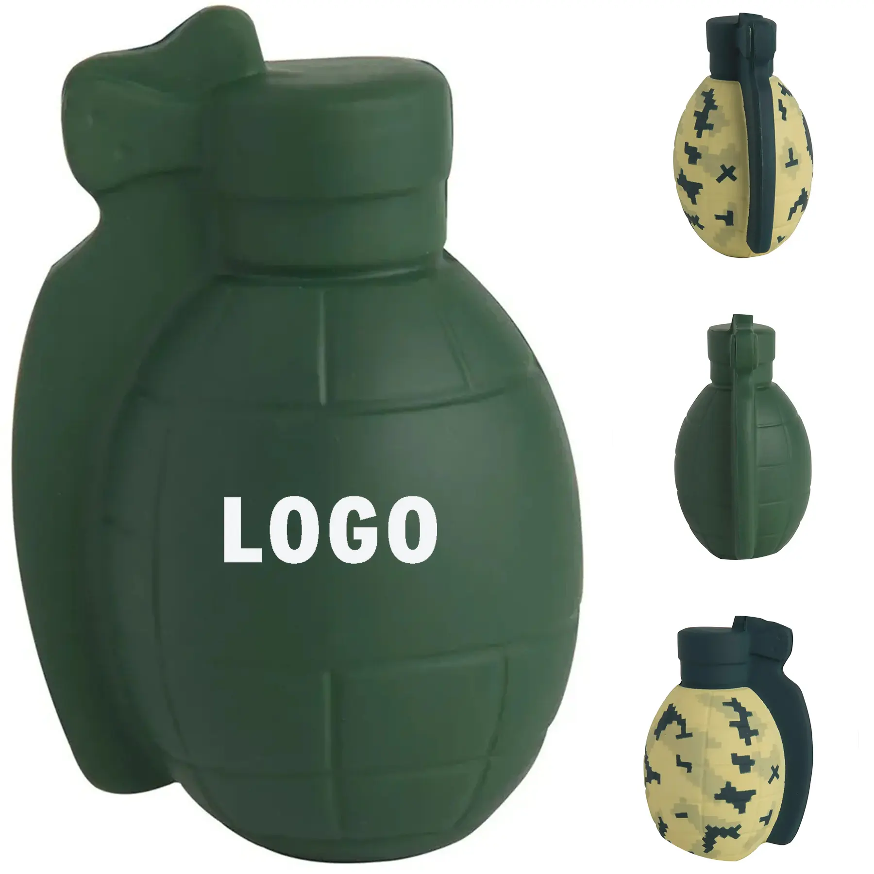 Grenade Shape Stress Ball Custom Logo 2