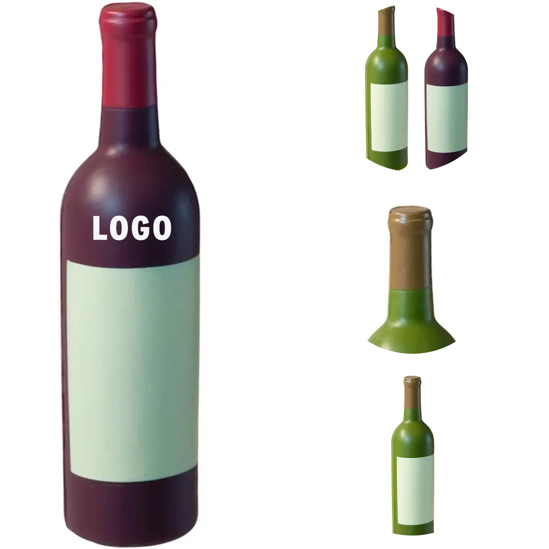 Custom Wine Bottle Stress Reliever 2