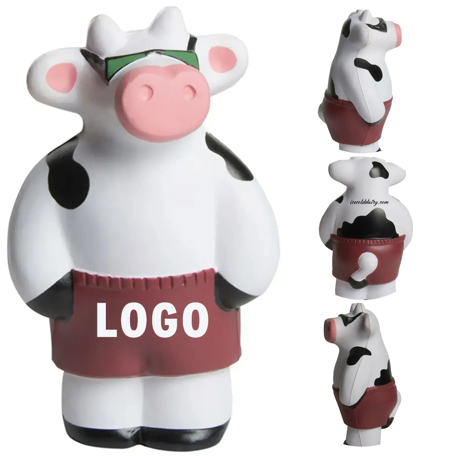 Sunglasses Cow Squeeze Stress Toy for Business Promotions 2
