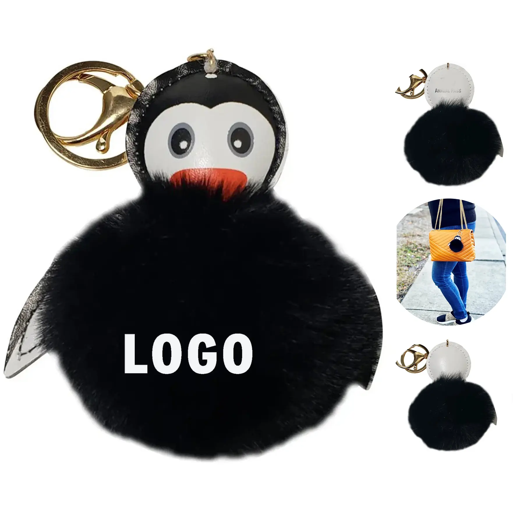 Soft Plush Penguin Keychain Decoration 2